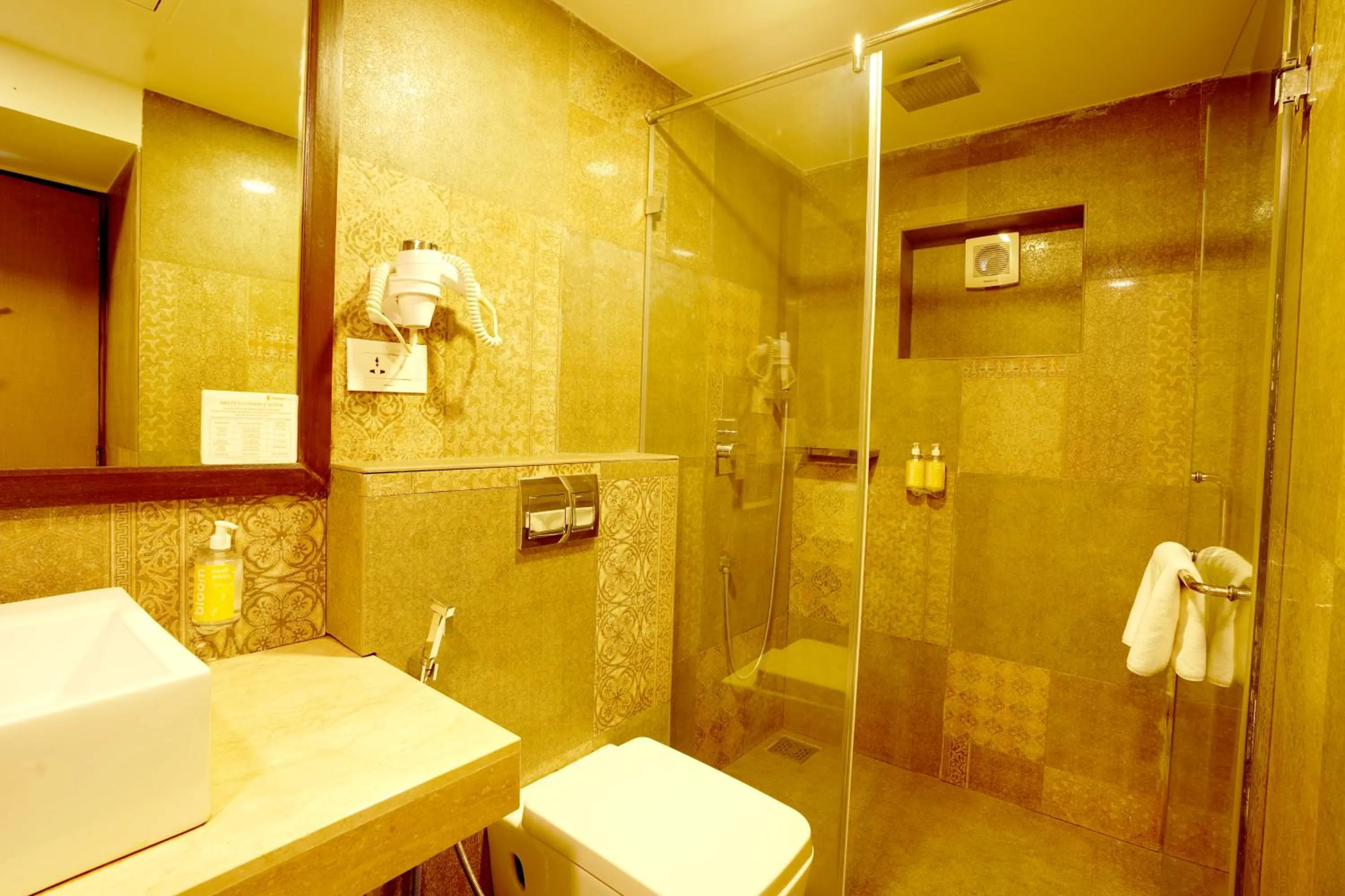 Bathroom in BloomSuites l Calangute