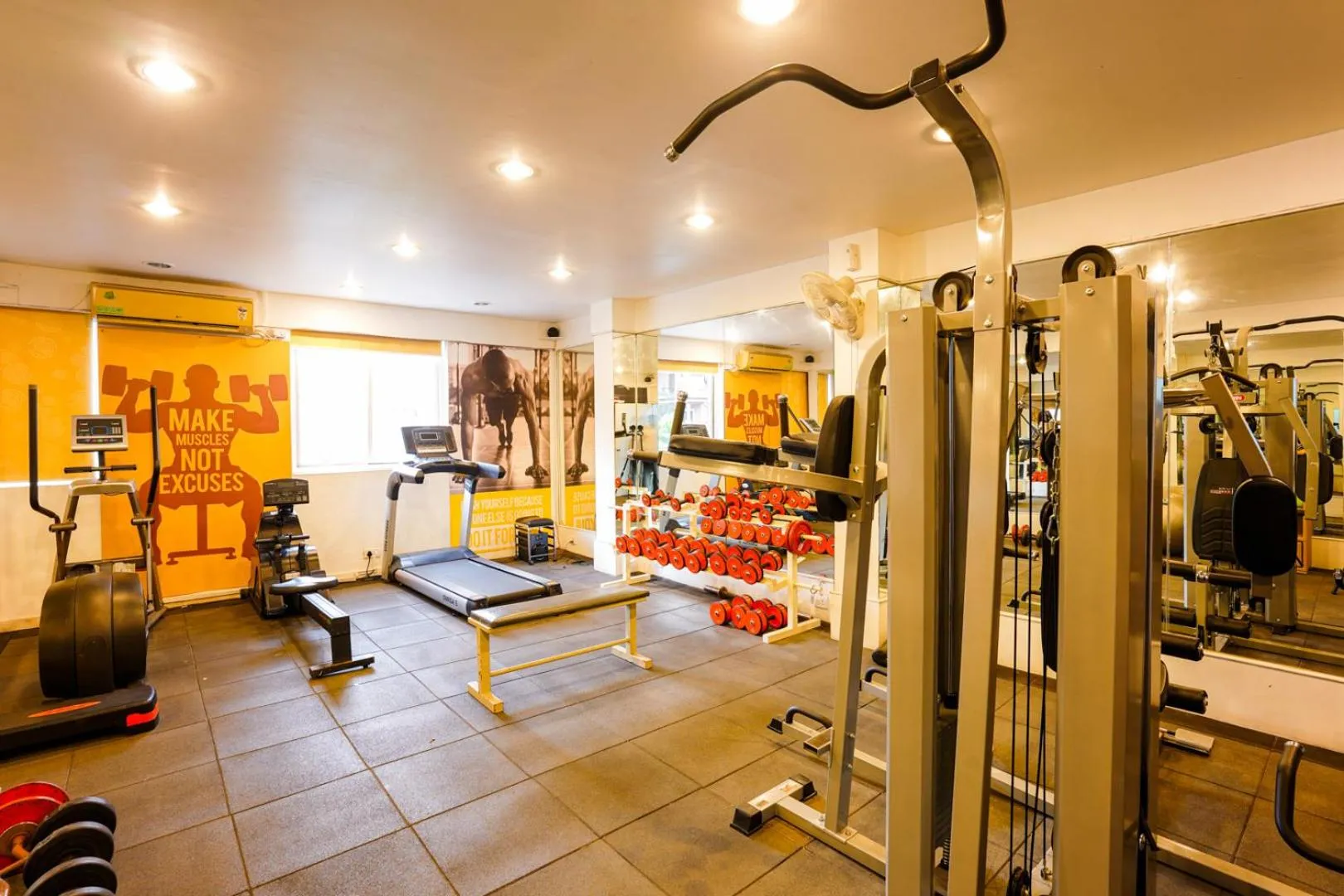 Fitness centre/facilities in BloomSuites l Calangute