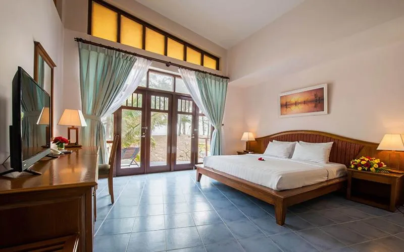 Bed in Lazi Beach Resort