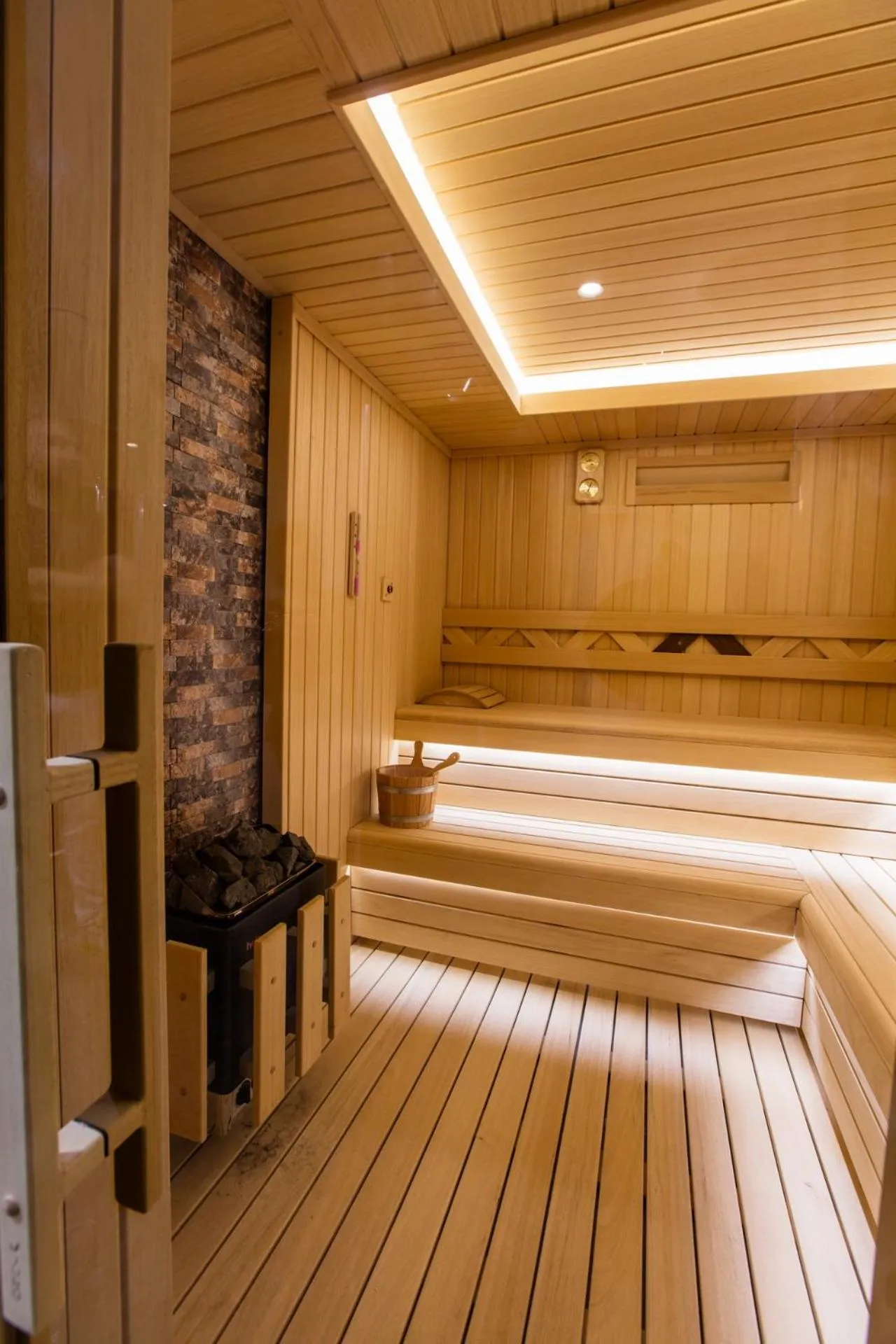 Sauna in The Wyspy Hotel