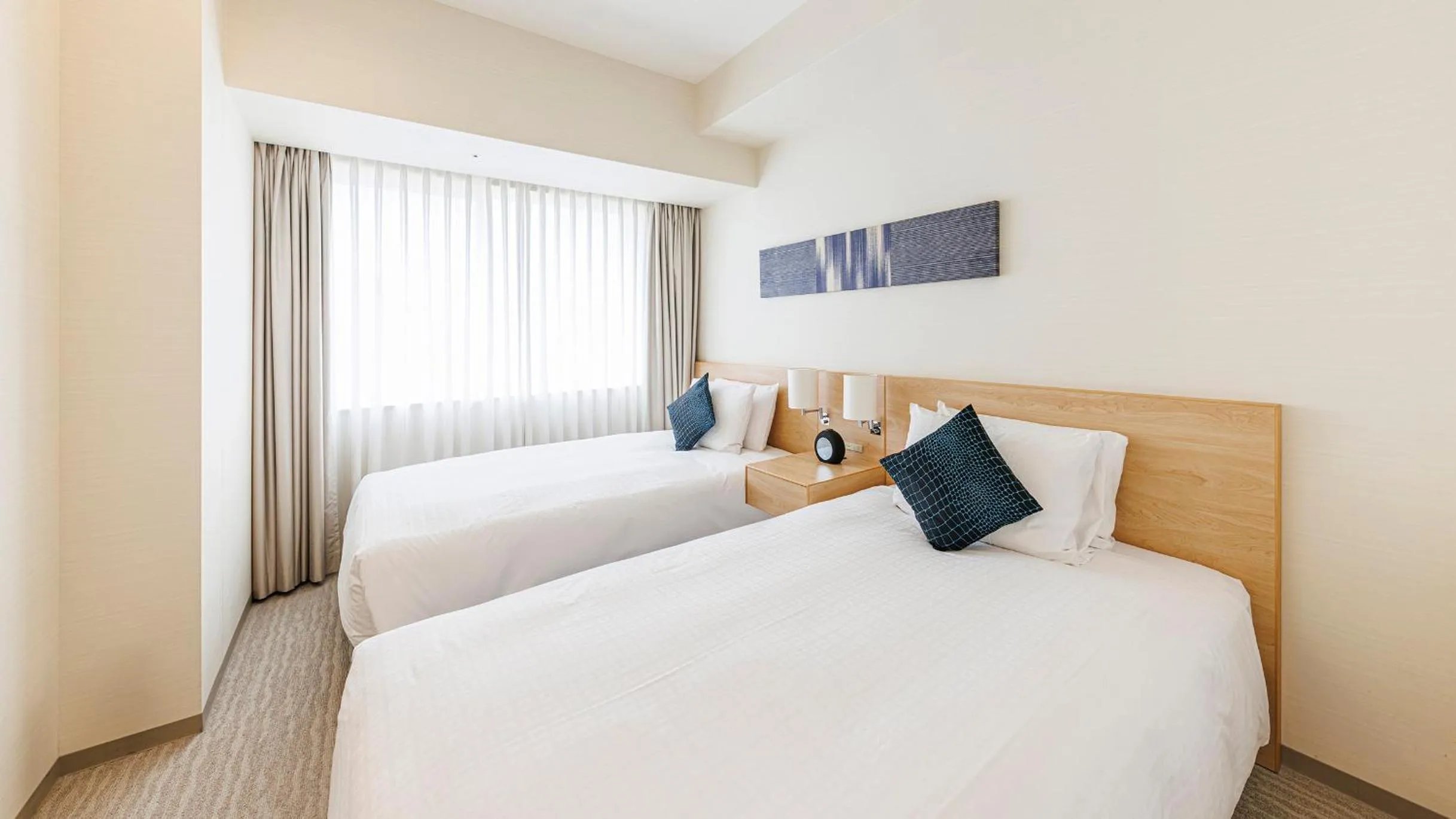 Bed in Fraser Residence Nankai Osaka