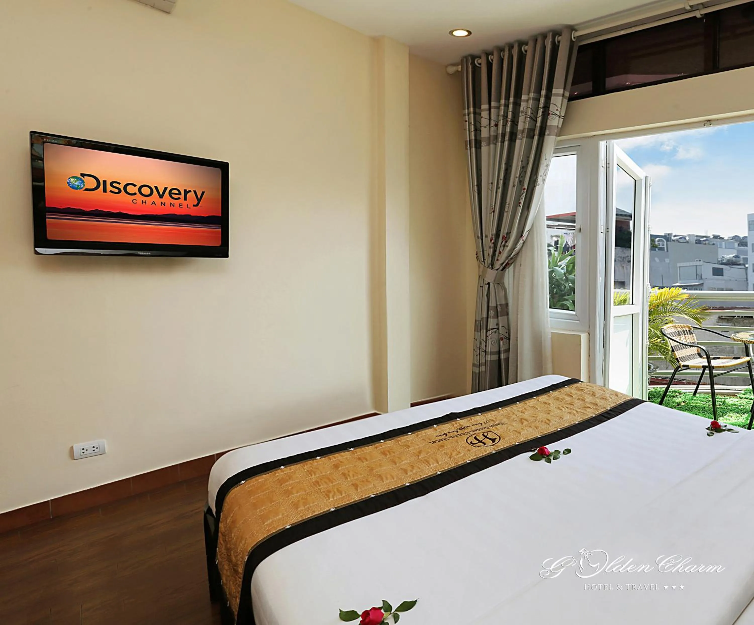 Bedroom in Hanoi Golden Charm Hotel