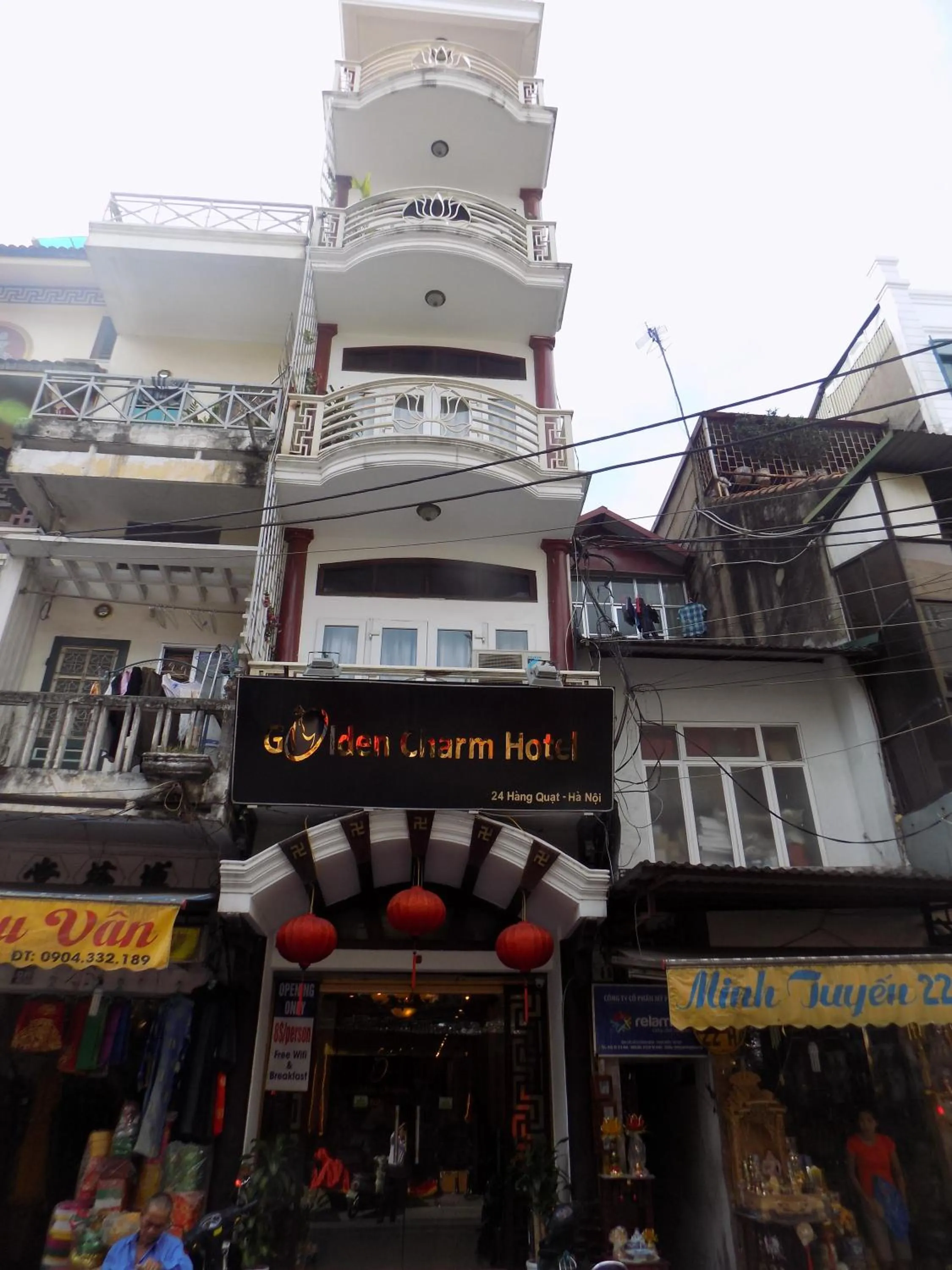 Facade/entrance in Hanoi Golden Charm Hotel