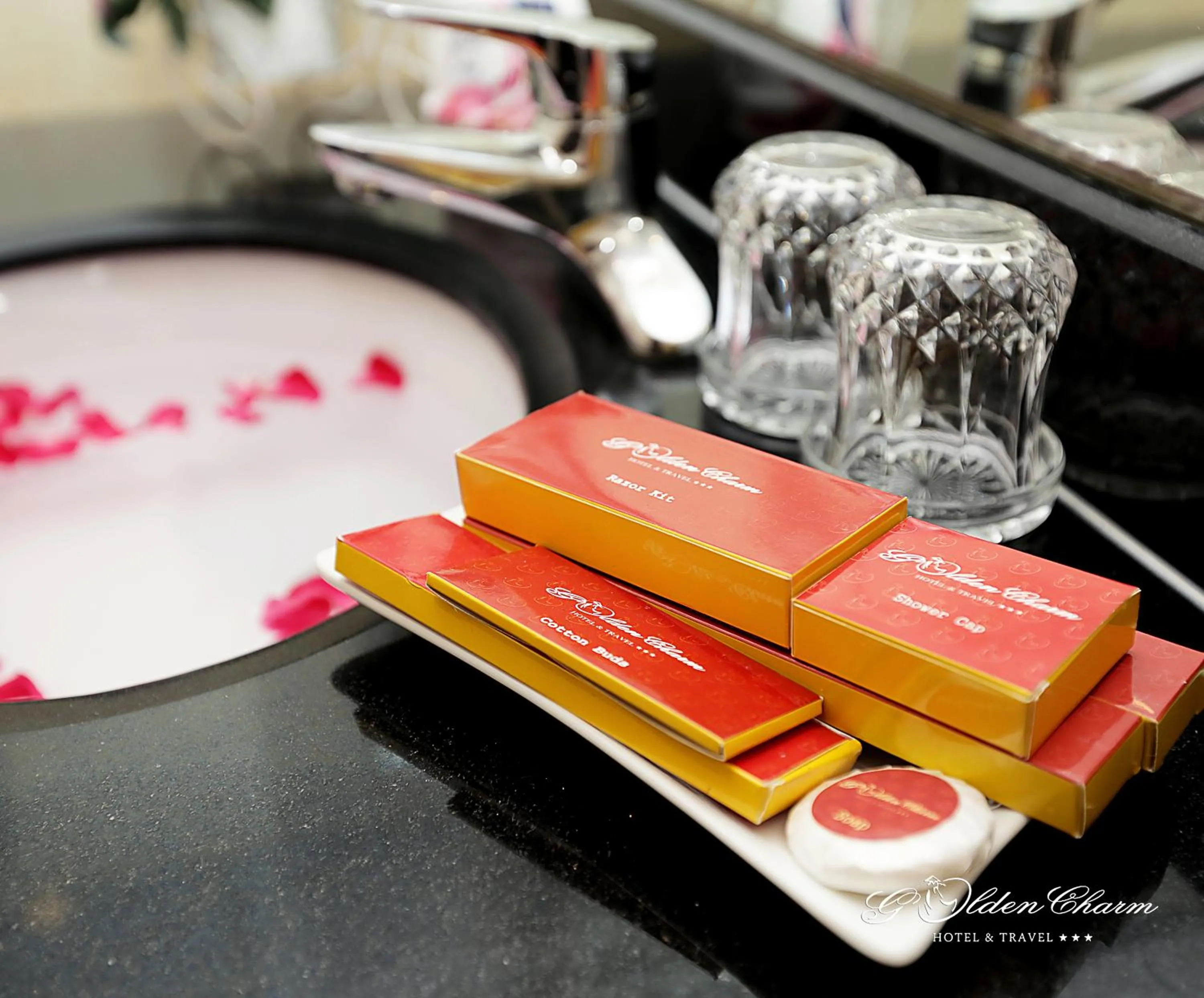Bathroom in Hanoi Golden Charm Hotel