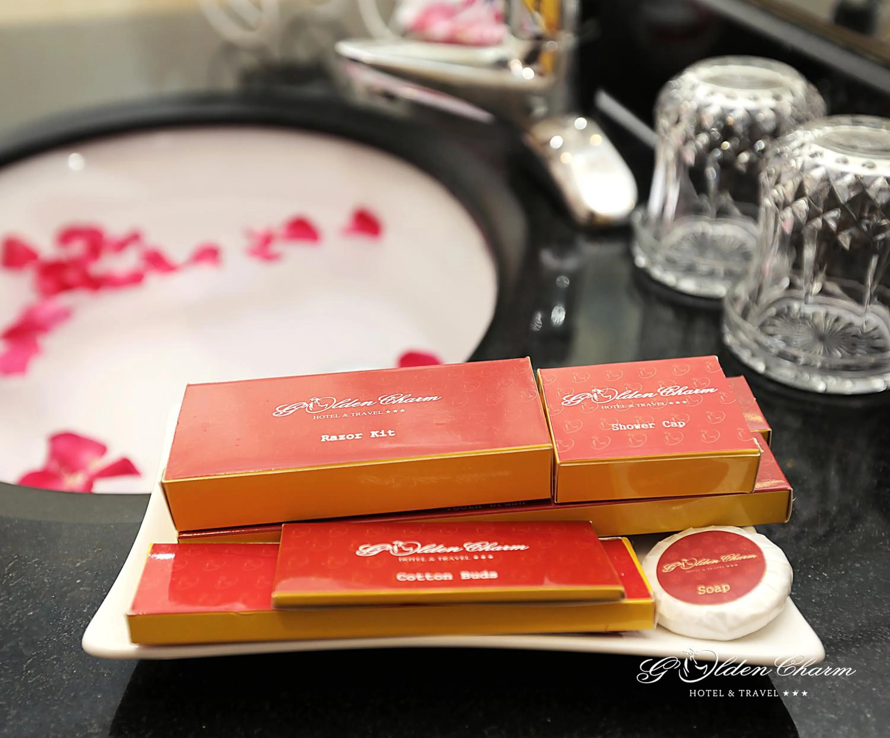 Bathroom in Hanoi Golden Charm Hotel