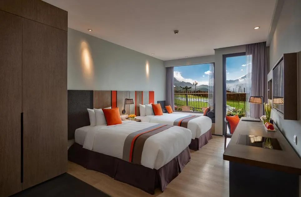 Bed in Pao's Sapa Leisure Hotel