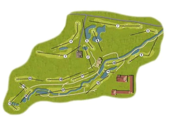 Golfcourse in Best Western Golf d'Albon