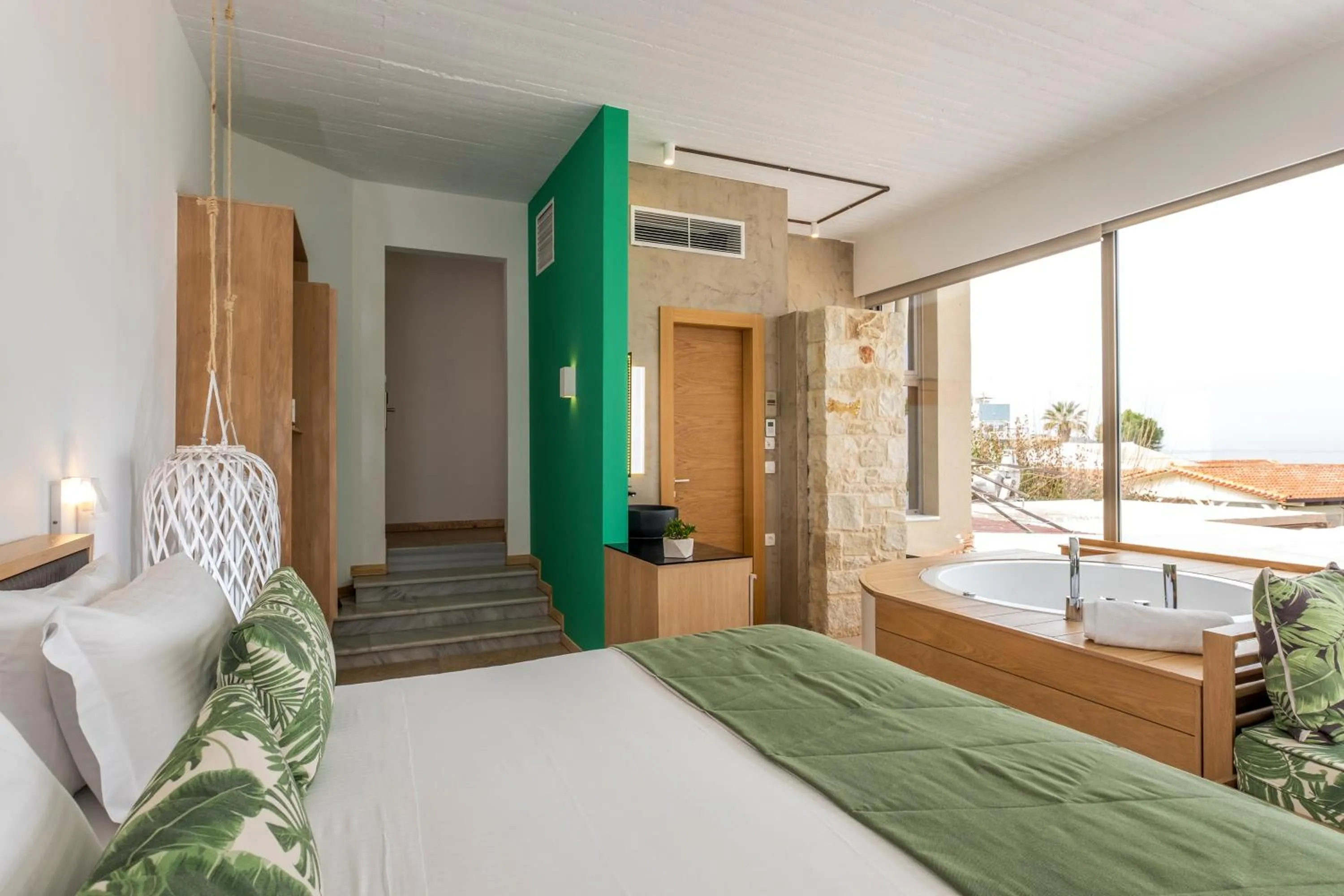 Sea view, Bed in Kalamaki Luxury Suites