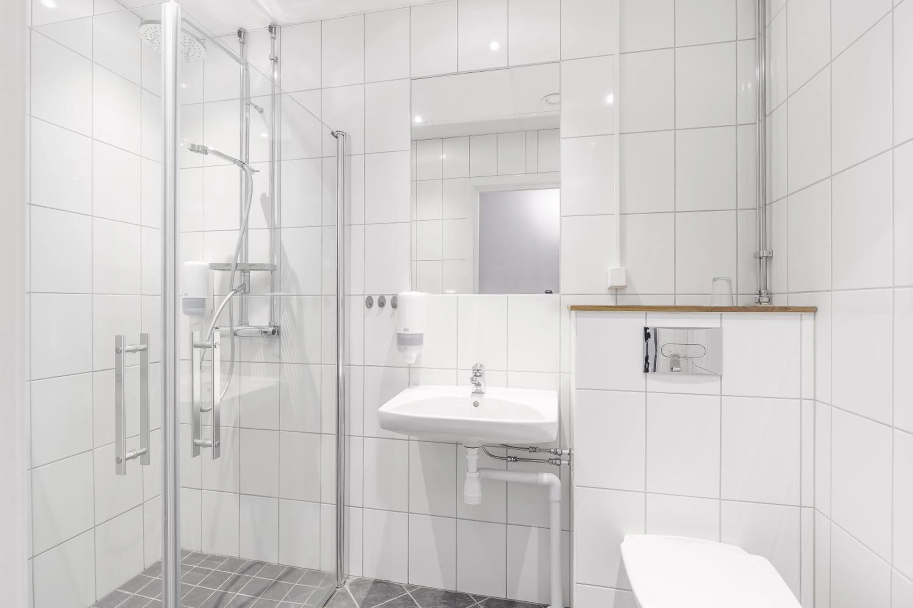 Shower in Hotell Fängelset Västervik