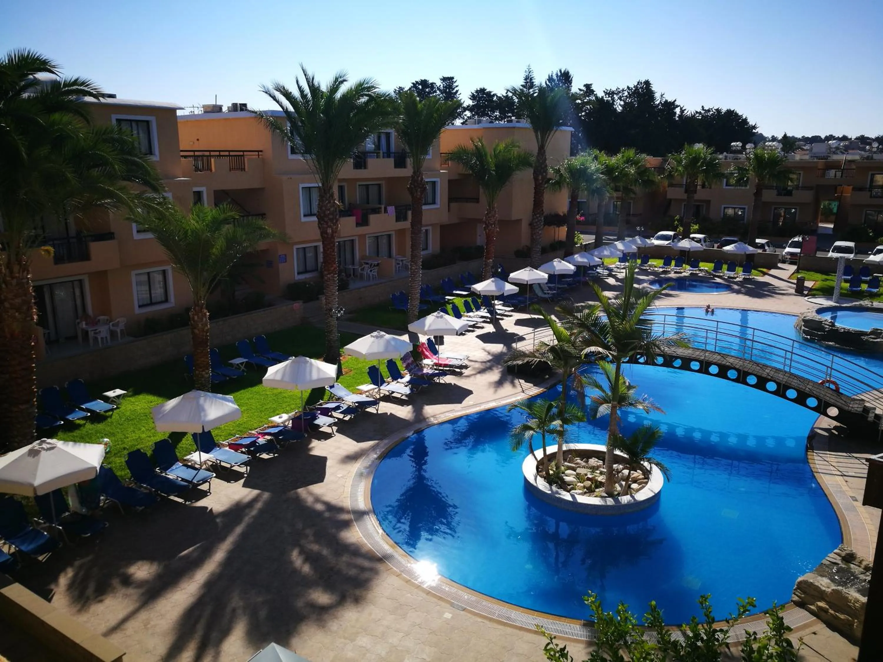 Pool view in Pagona Holiday Apartments