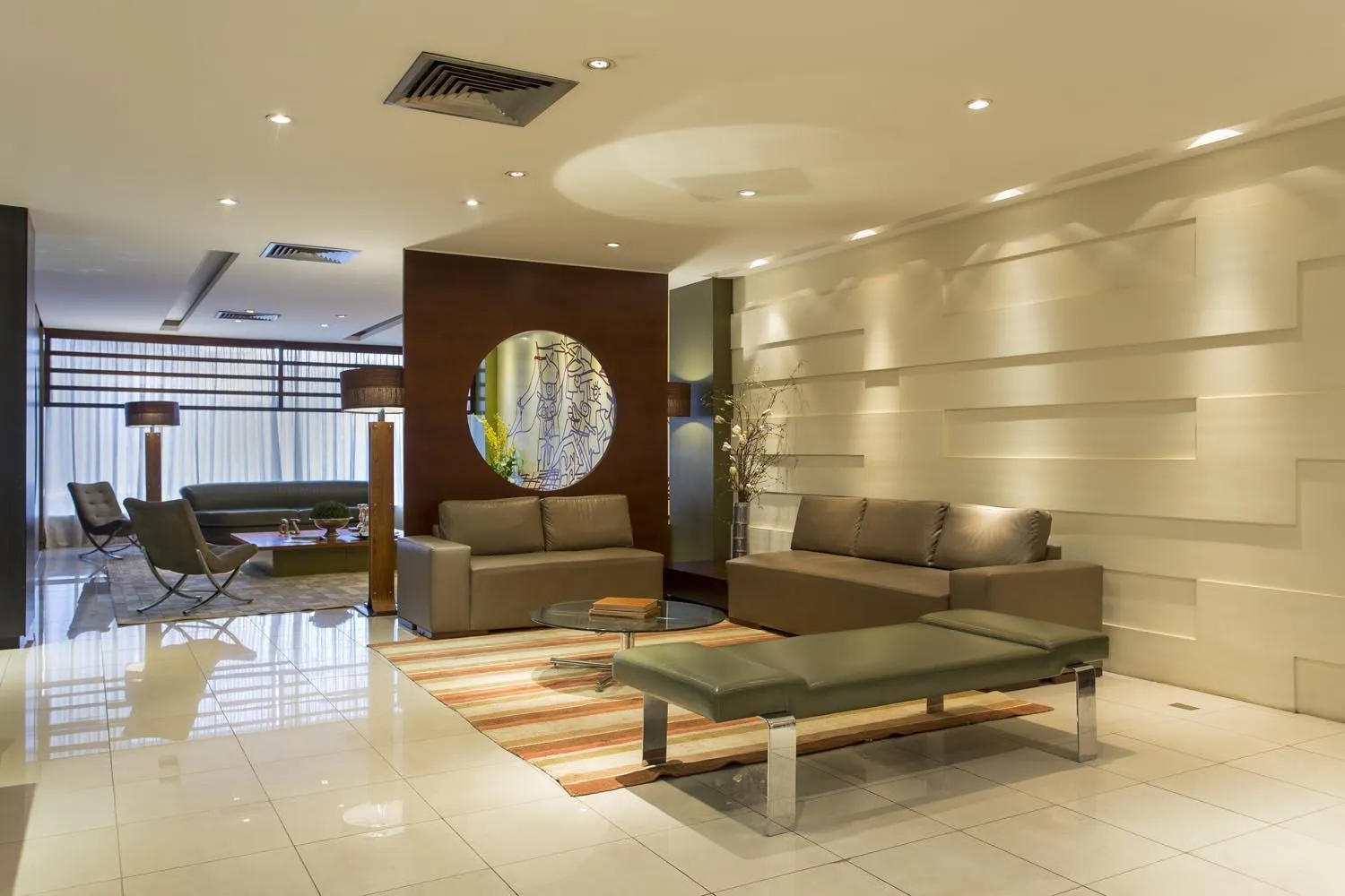 Seating area in Black Stream Hotel