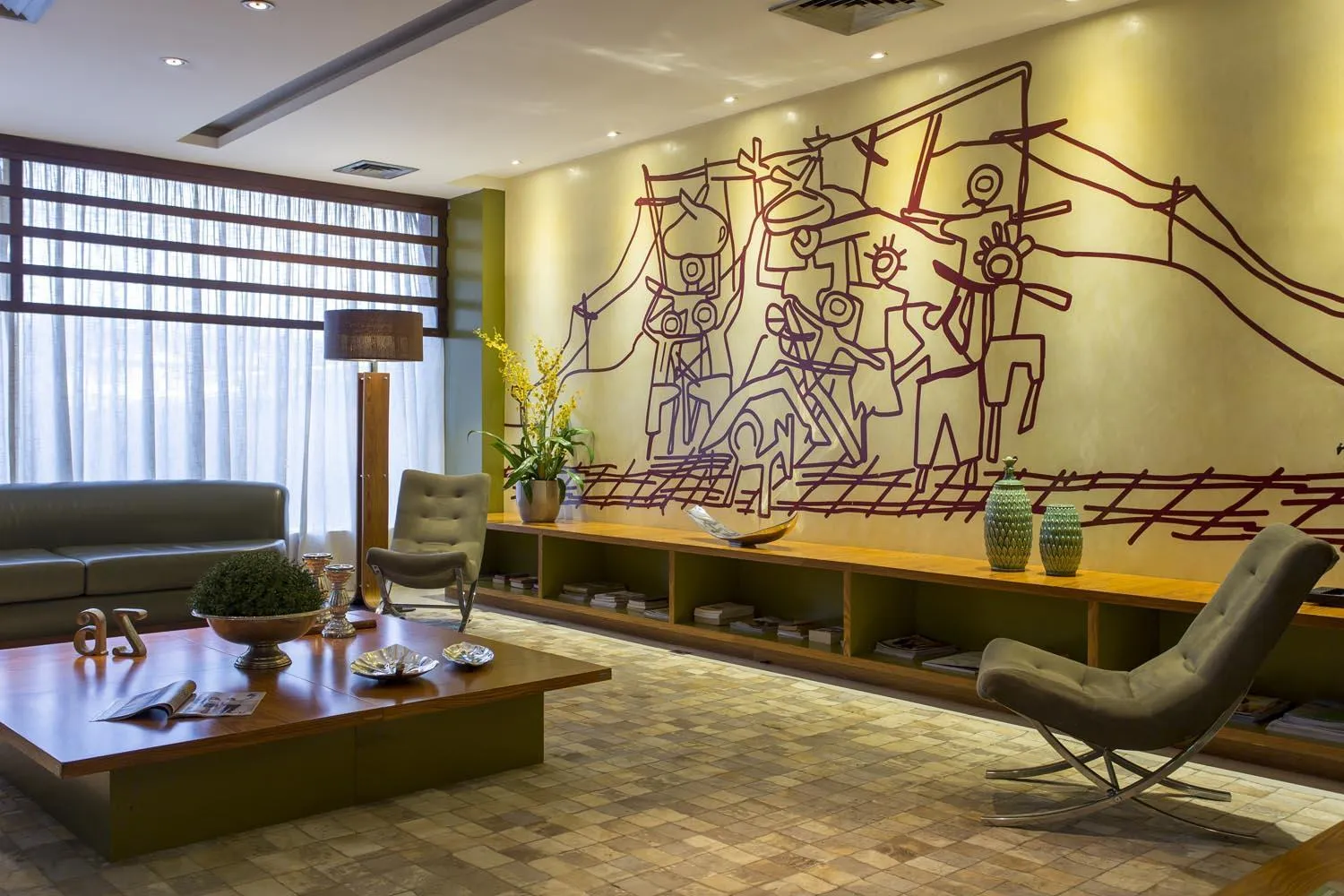 Seating area in Black Stream Hotel