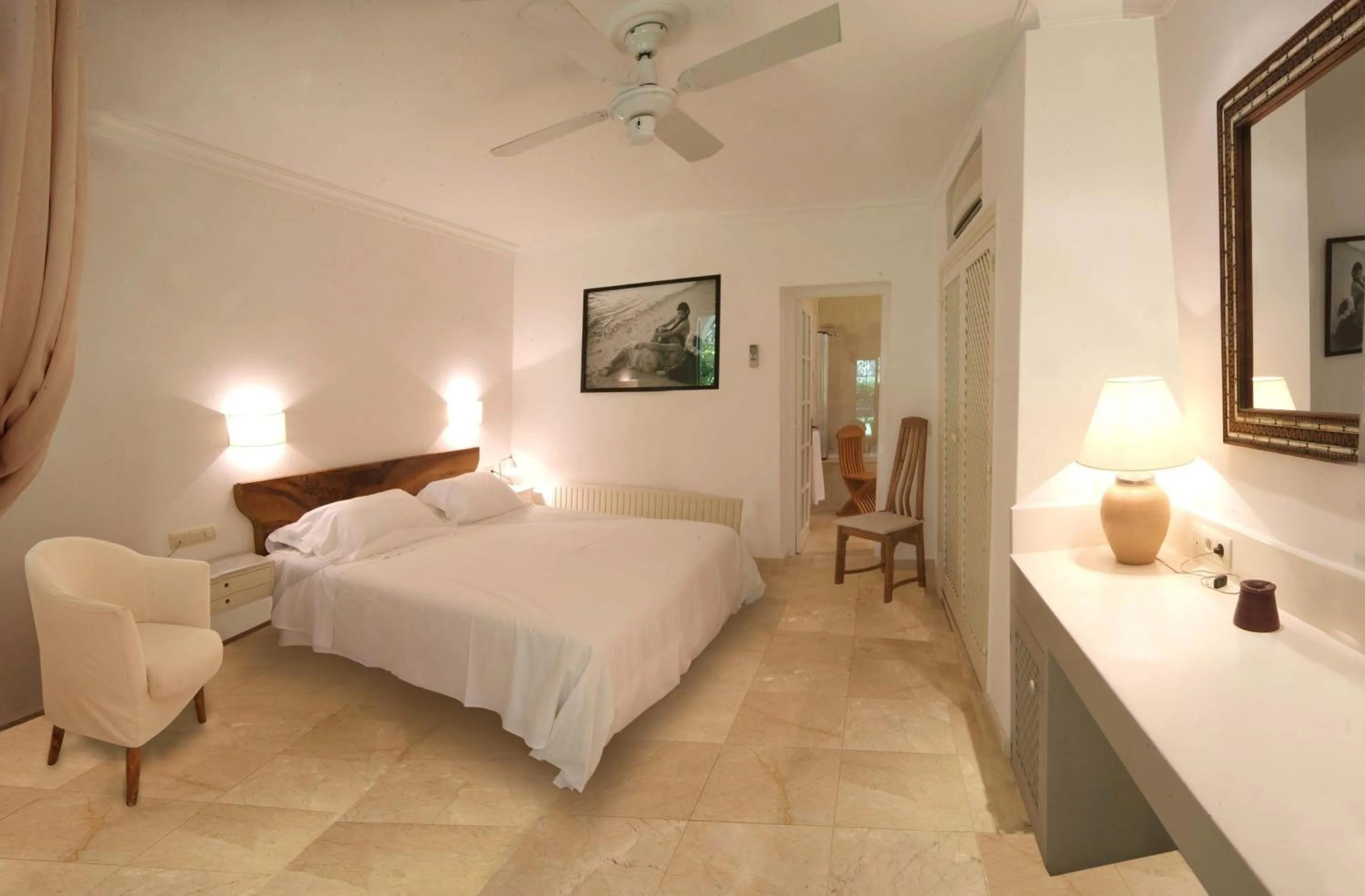 Bed in Hurricane Beach Hotel