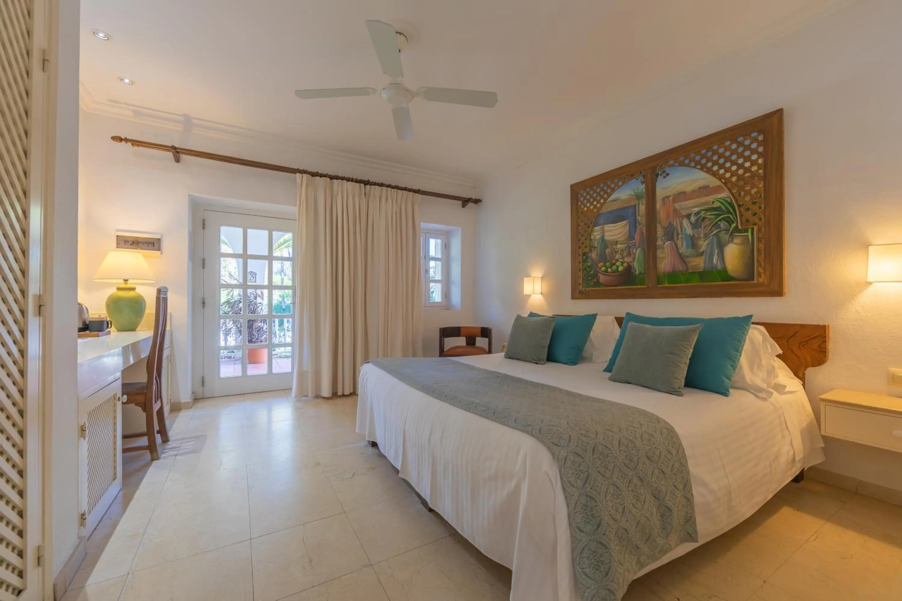 Bed in Hurricane Beach Hotel