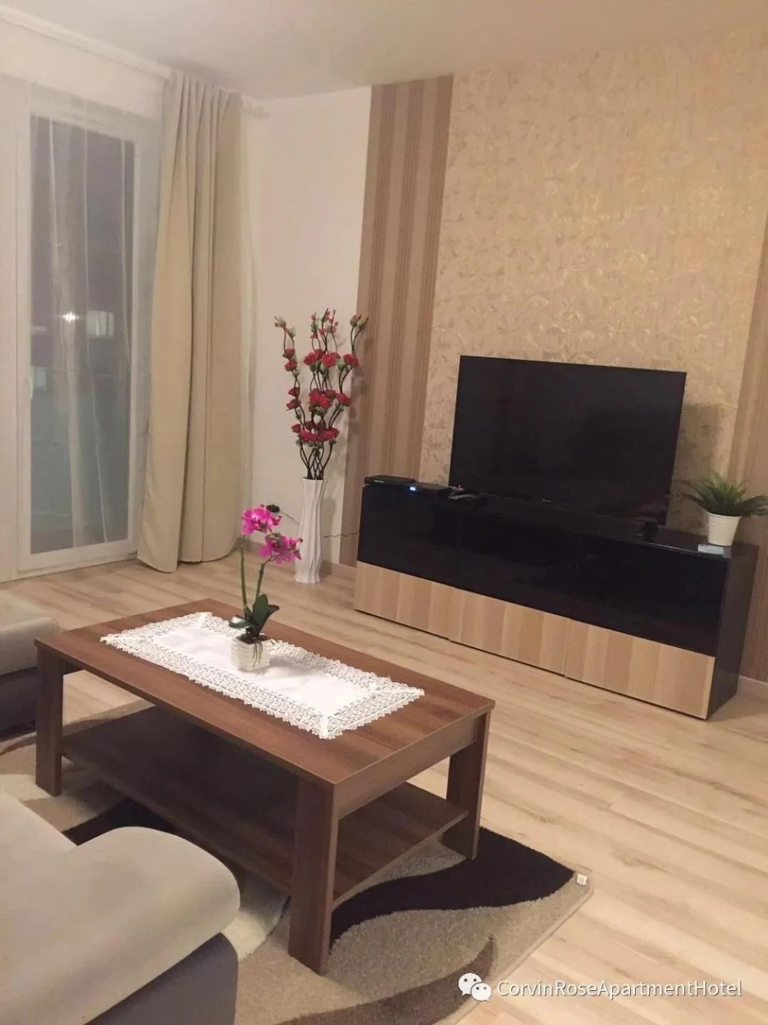 Living room in Corvin Rose Apartment Hotel