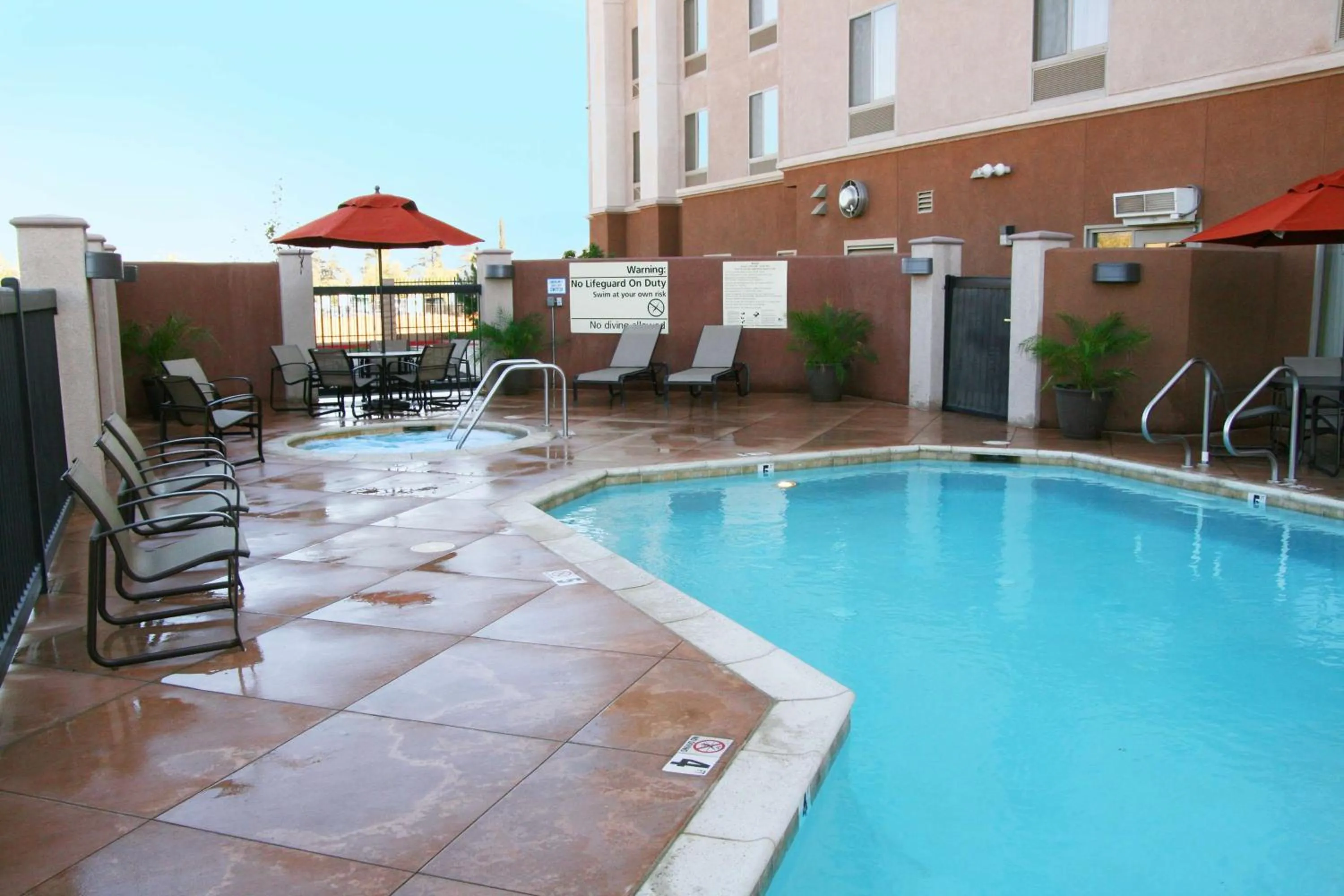 Pool view in Hampton Inn & Suites Banning/Beaumont