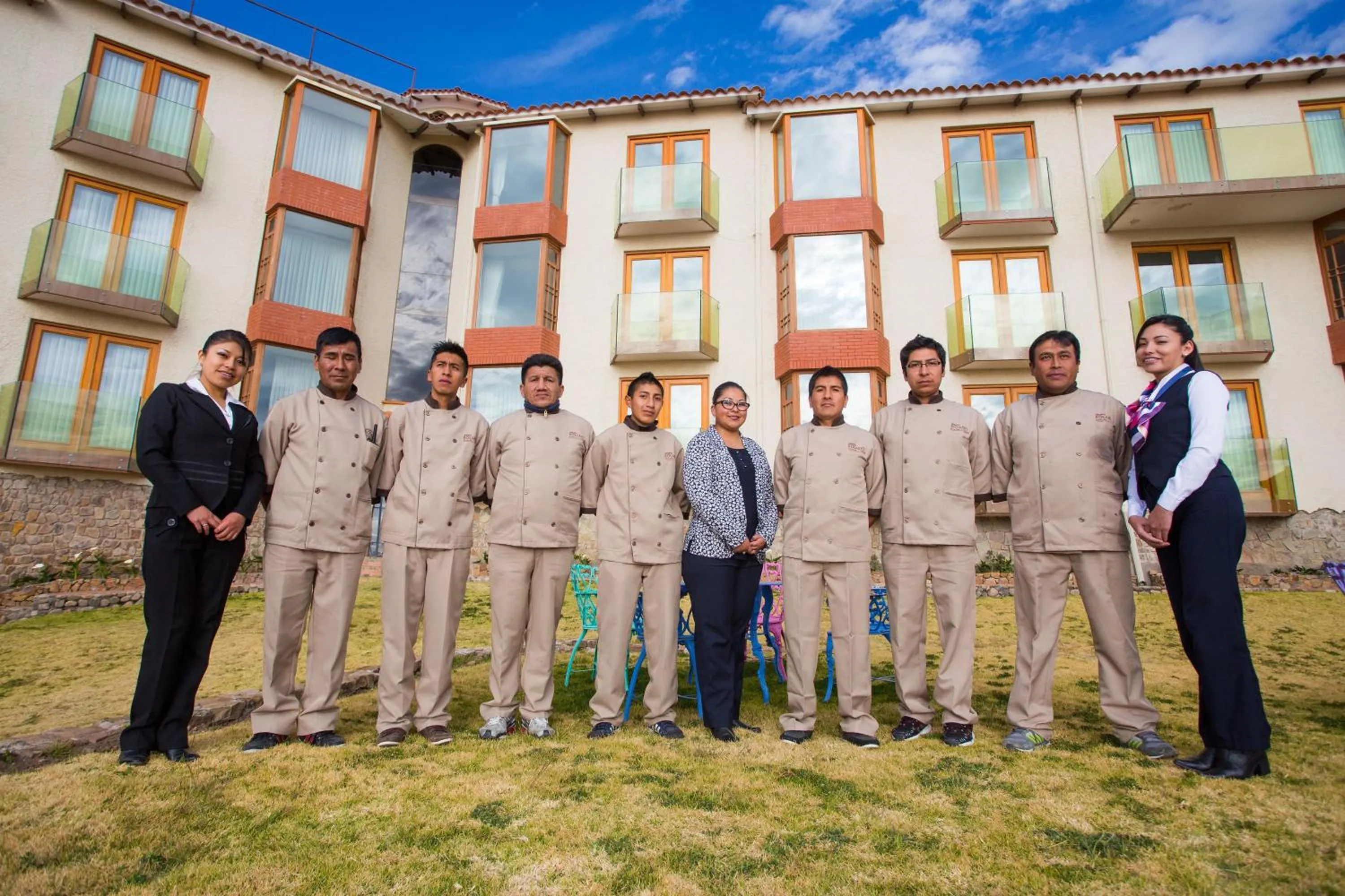 Staff in Hotel Rosario Lago Titicaca