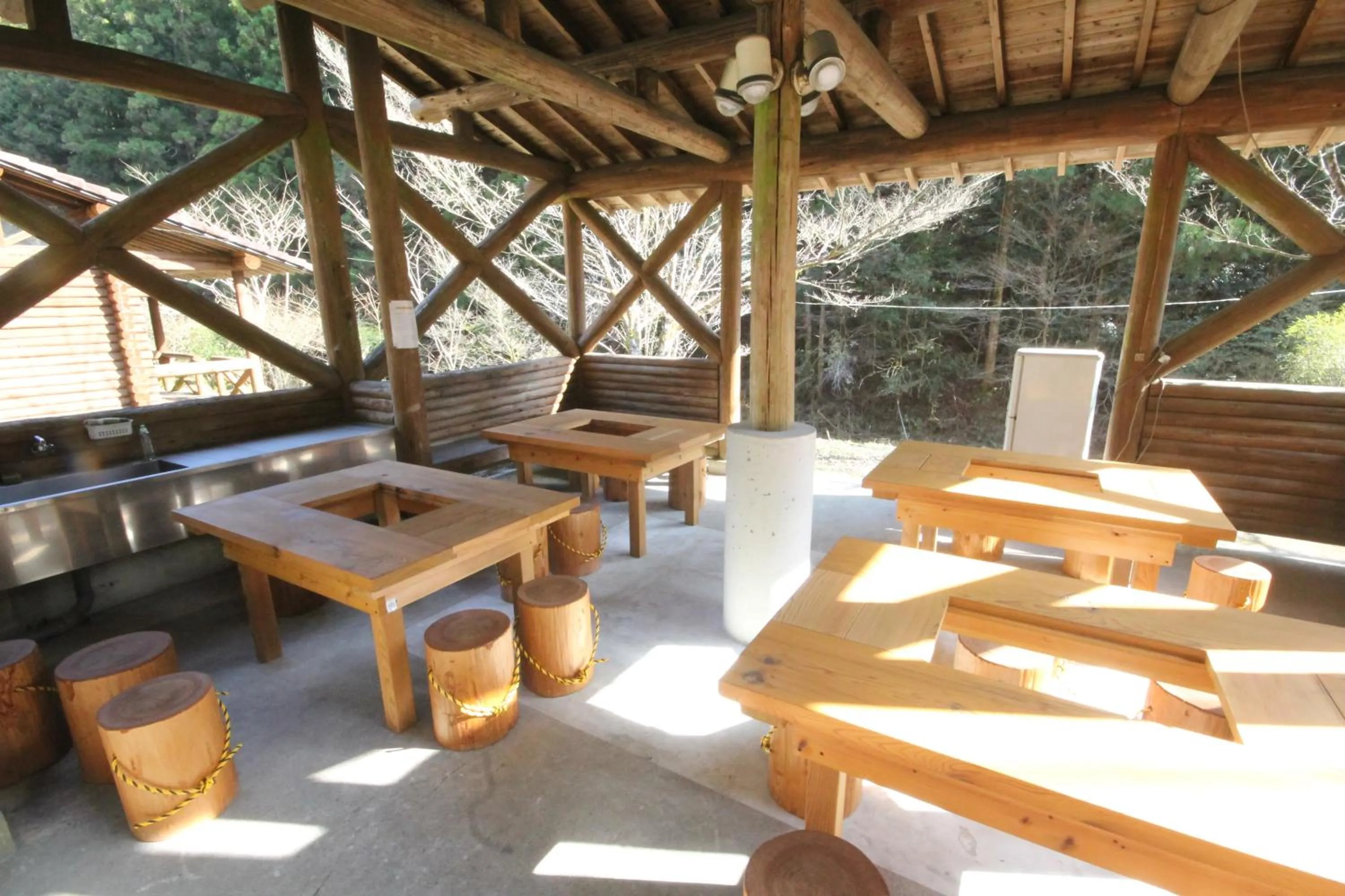 BBQ facilities in Nature Resort in Shimanto