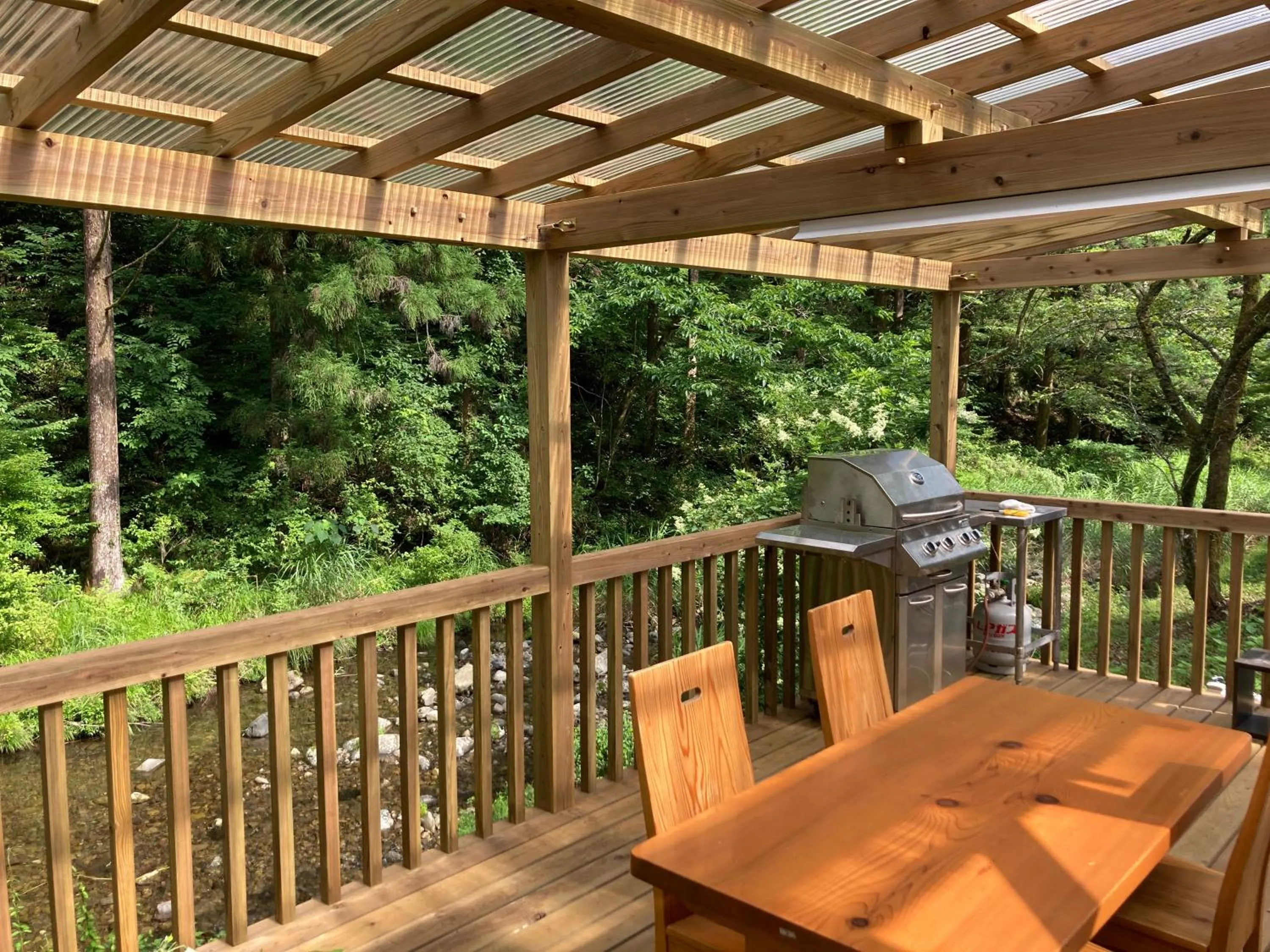 BBQ facilities in Nature Resort in Shimanto