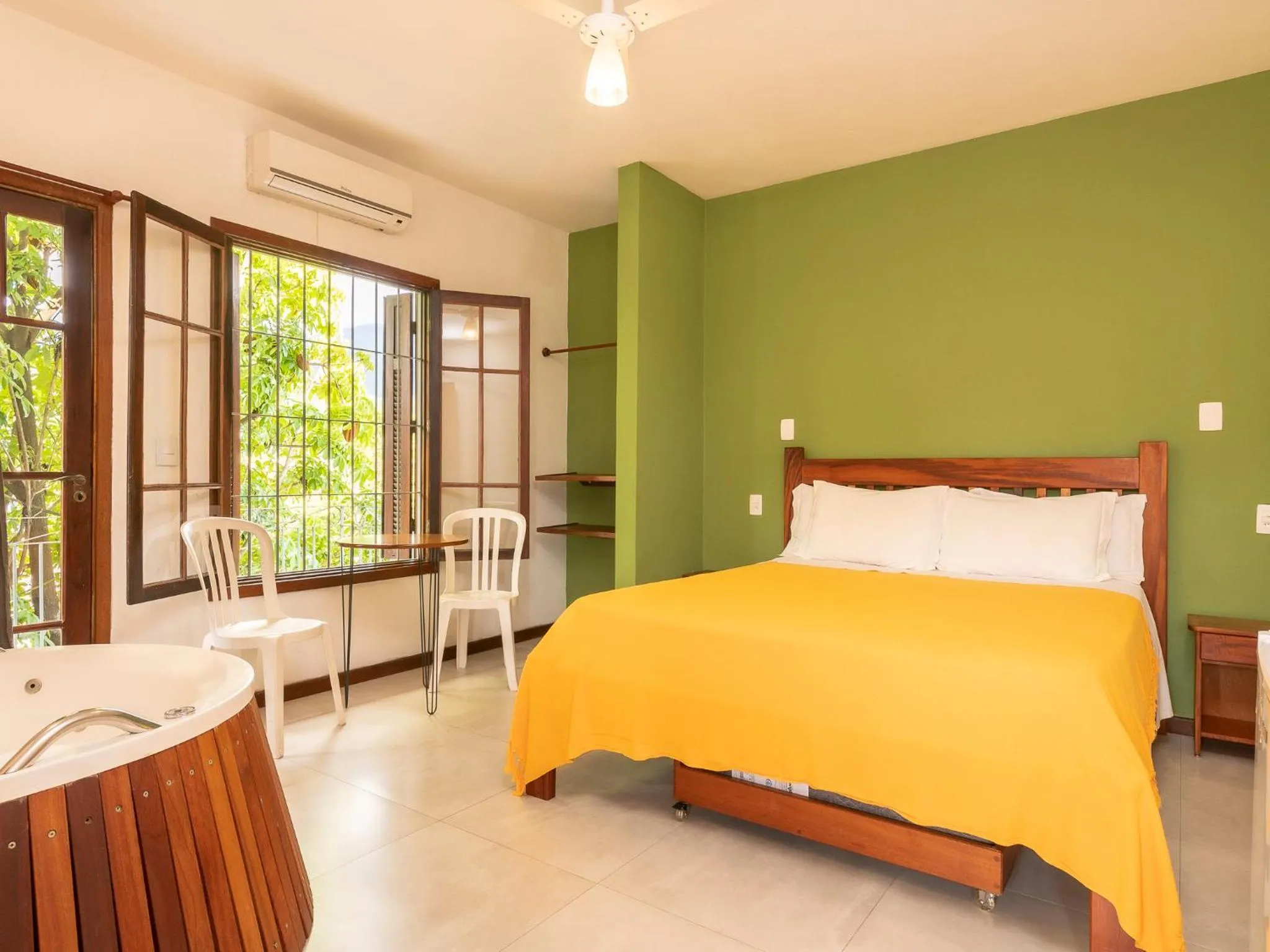 Bed in Pousada Atiaia