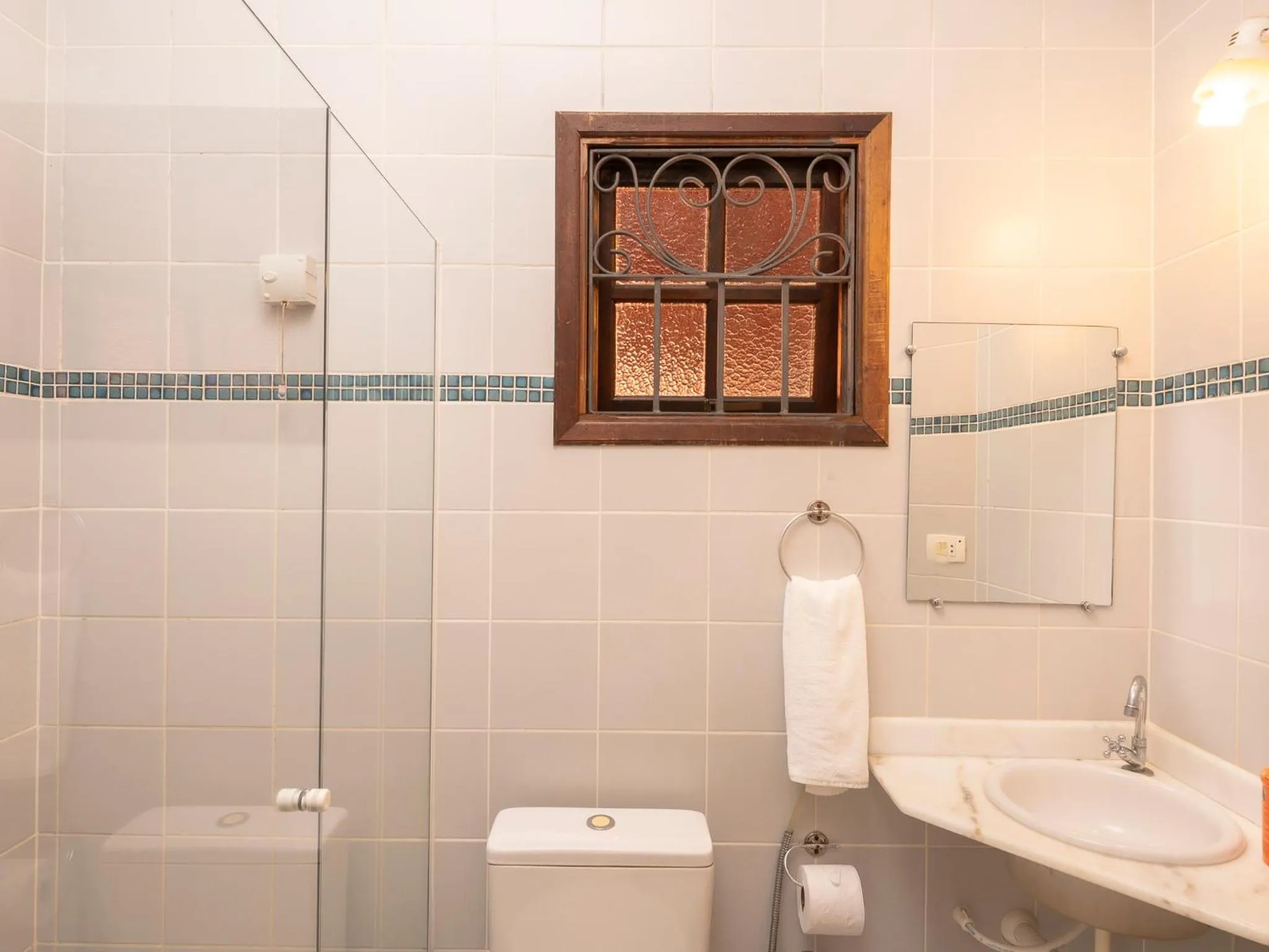 Bathroom in Pousada Atiaia