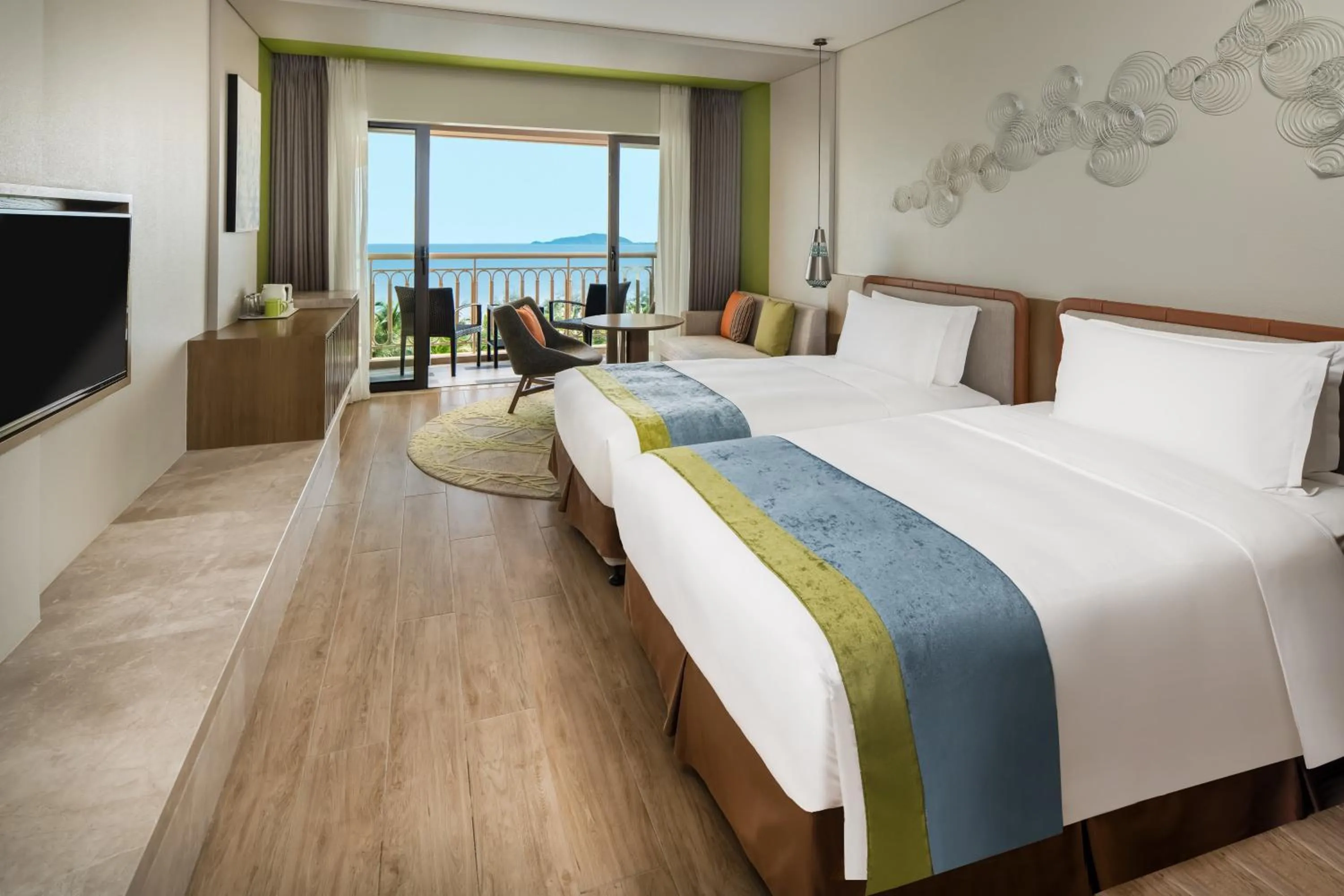 Premier Twin Room with Sea View - Non-Smoking in Holiday Inn Resort Sanya Bay by IHG