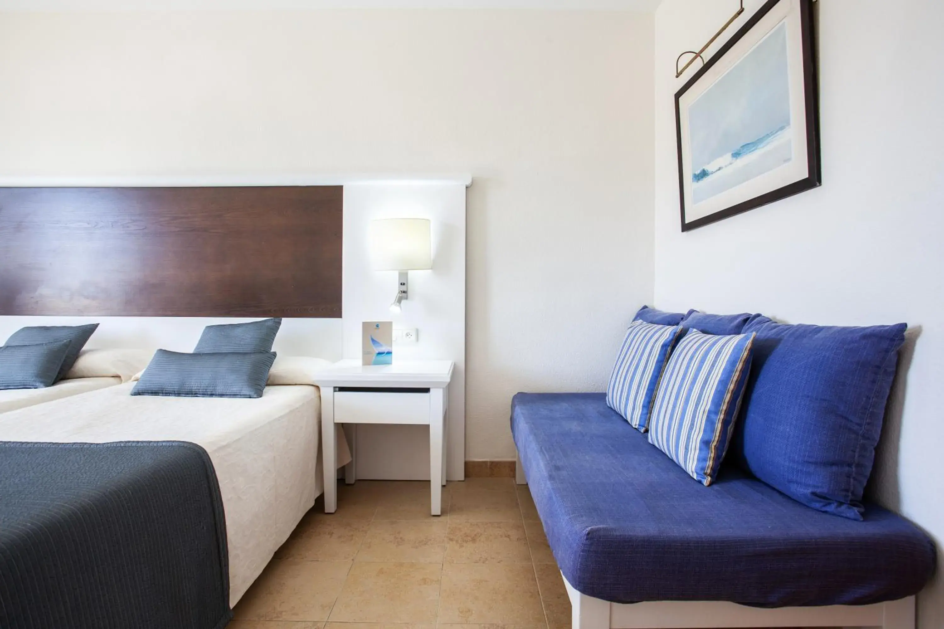 Twin Room with Extra Bed (2 Adults + 1 Child) in Grupotel Amapola Twin Room with Extra Bed (2 Adults + 1 Child) in Grupotel Amapola