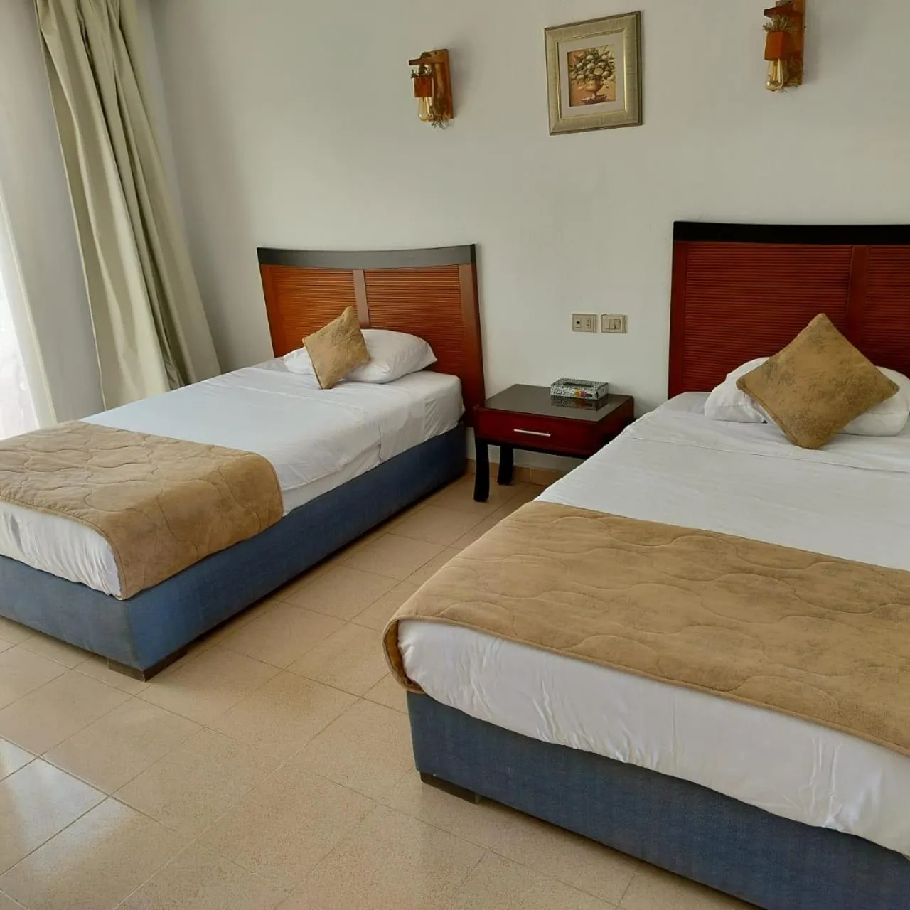 Bed in Sharm El Naga Resort and Diving Center