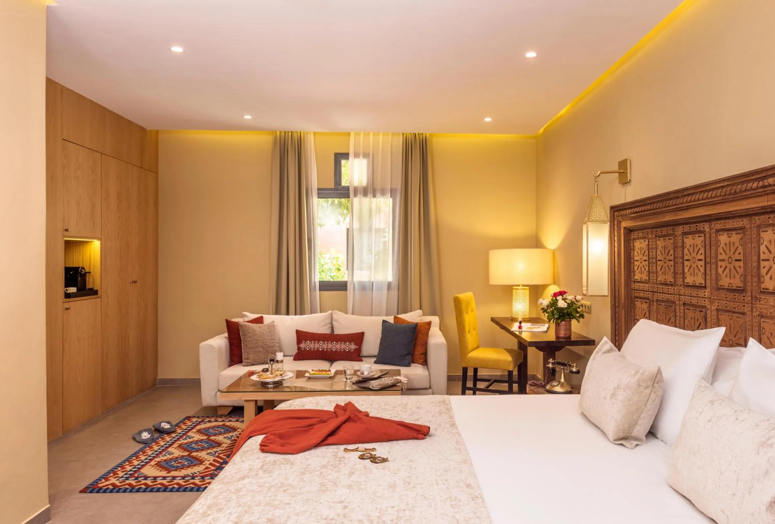 Living room, Bed in Berbère Palace