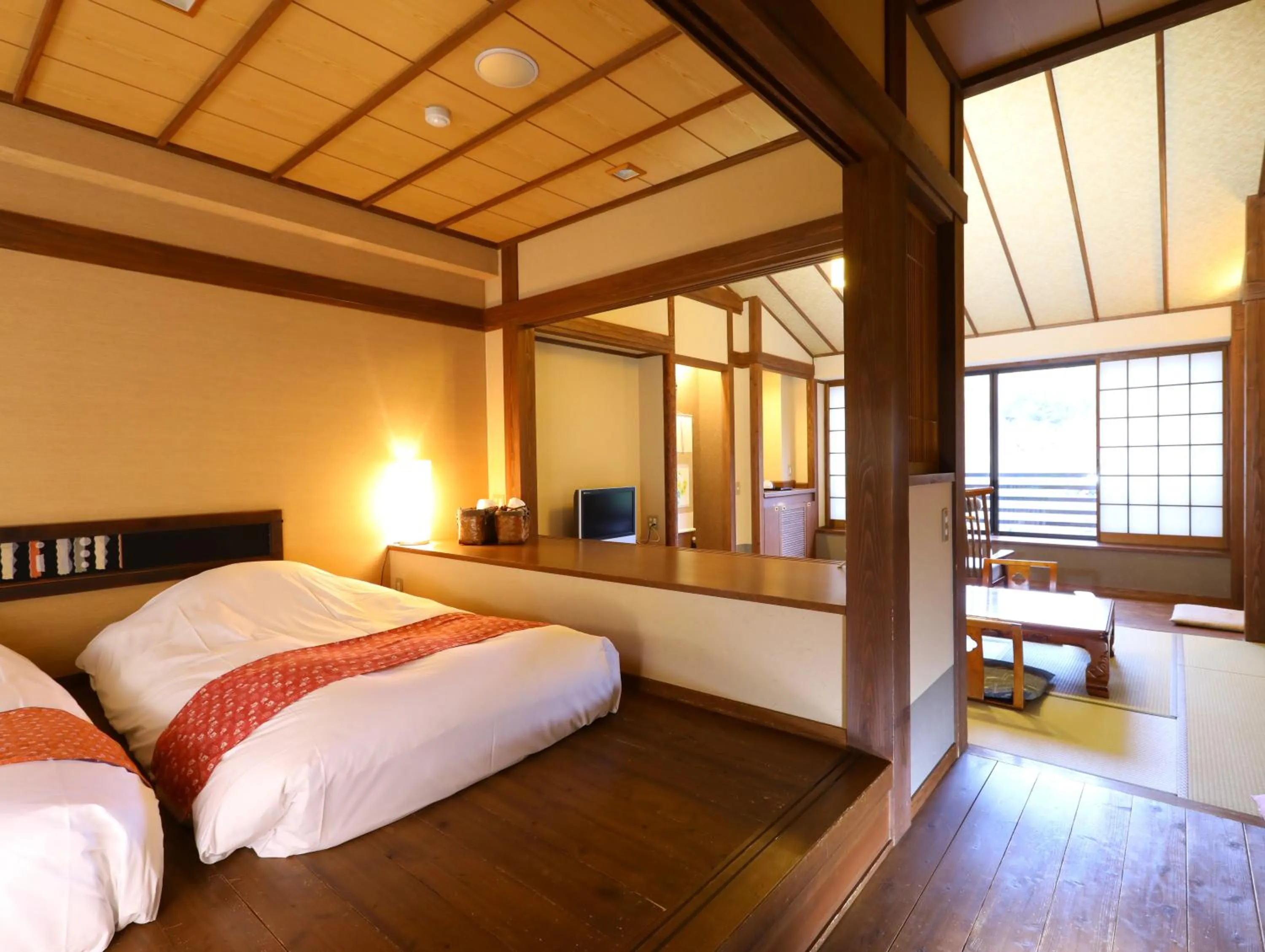 Bed in Mori no yu Kira No Sato Reopening on December 22, 2025
