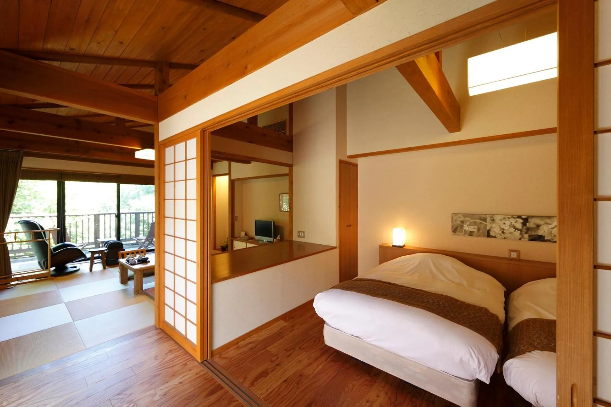 Bed in Mori no yu Kira No Sato Reopening on December 22, 2025