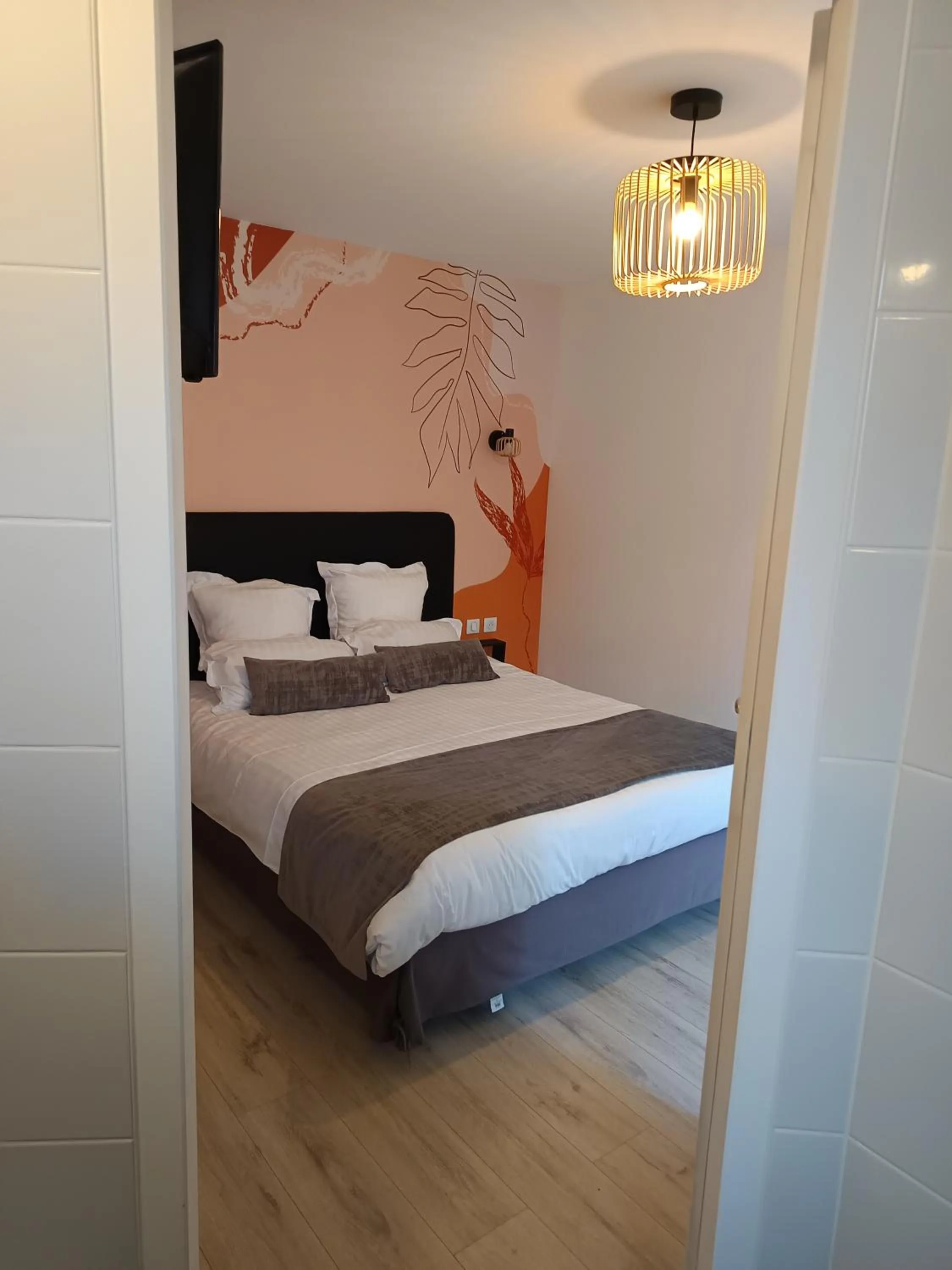 Bed in Villa'vi Lyon Est Chambres d'Hôtes