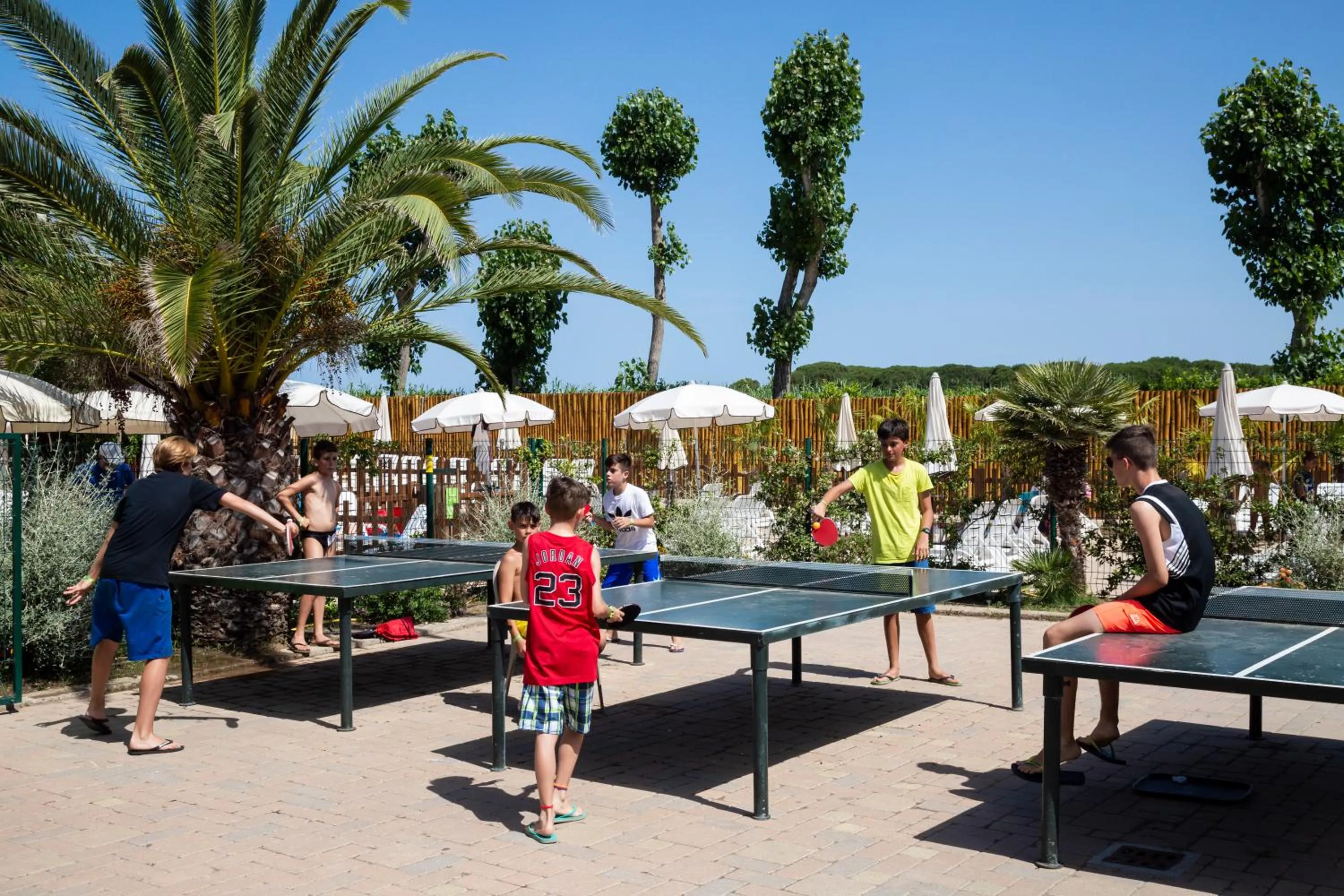 People in hu Park Albatros village