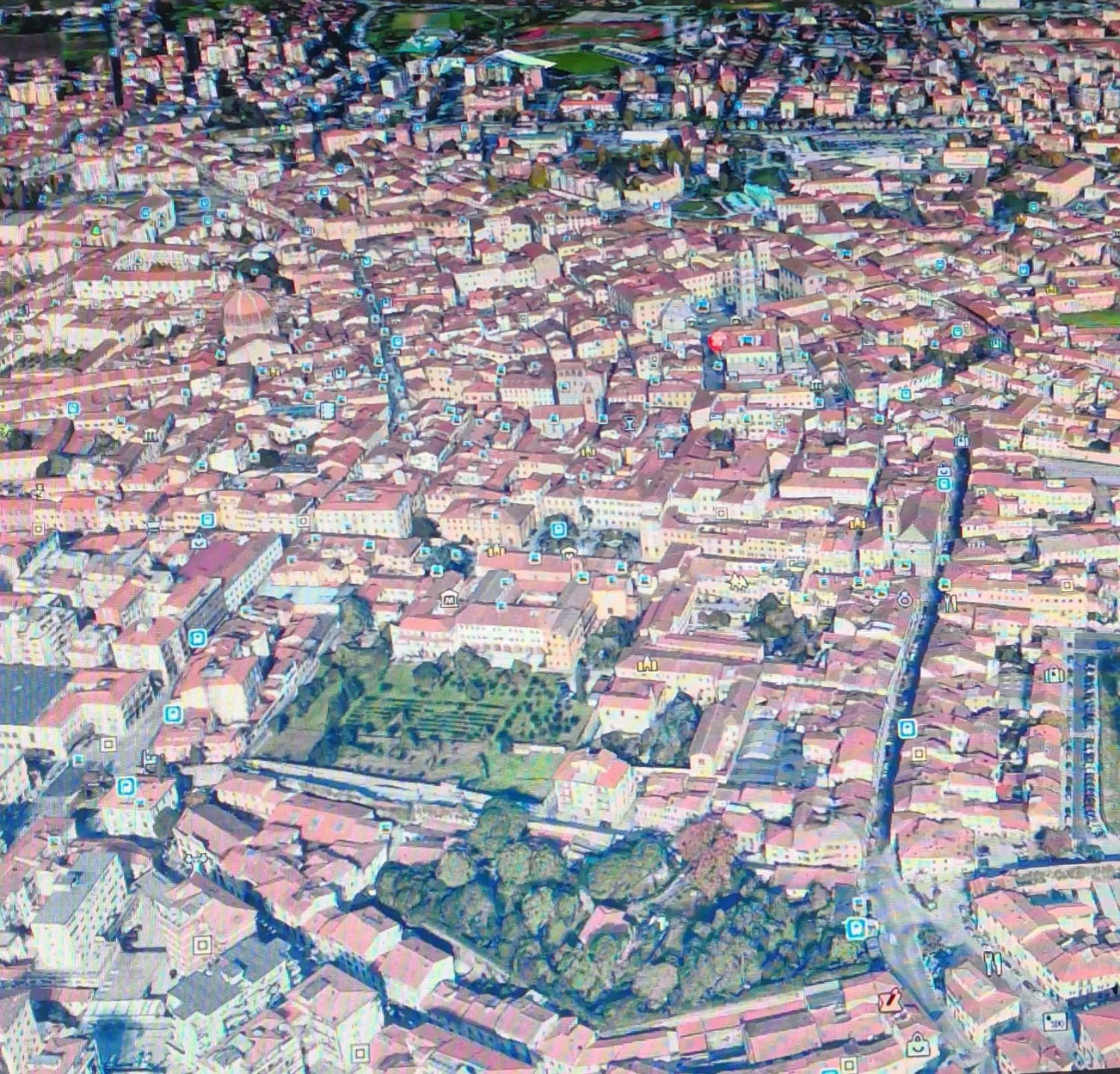 Bird's eye view in Alle vecchie mura