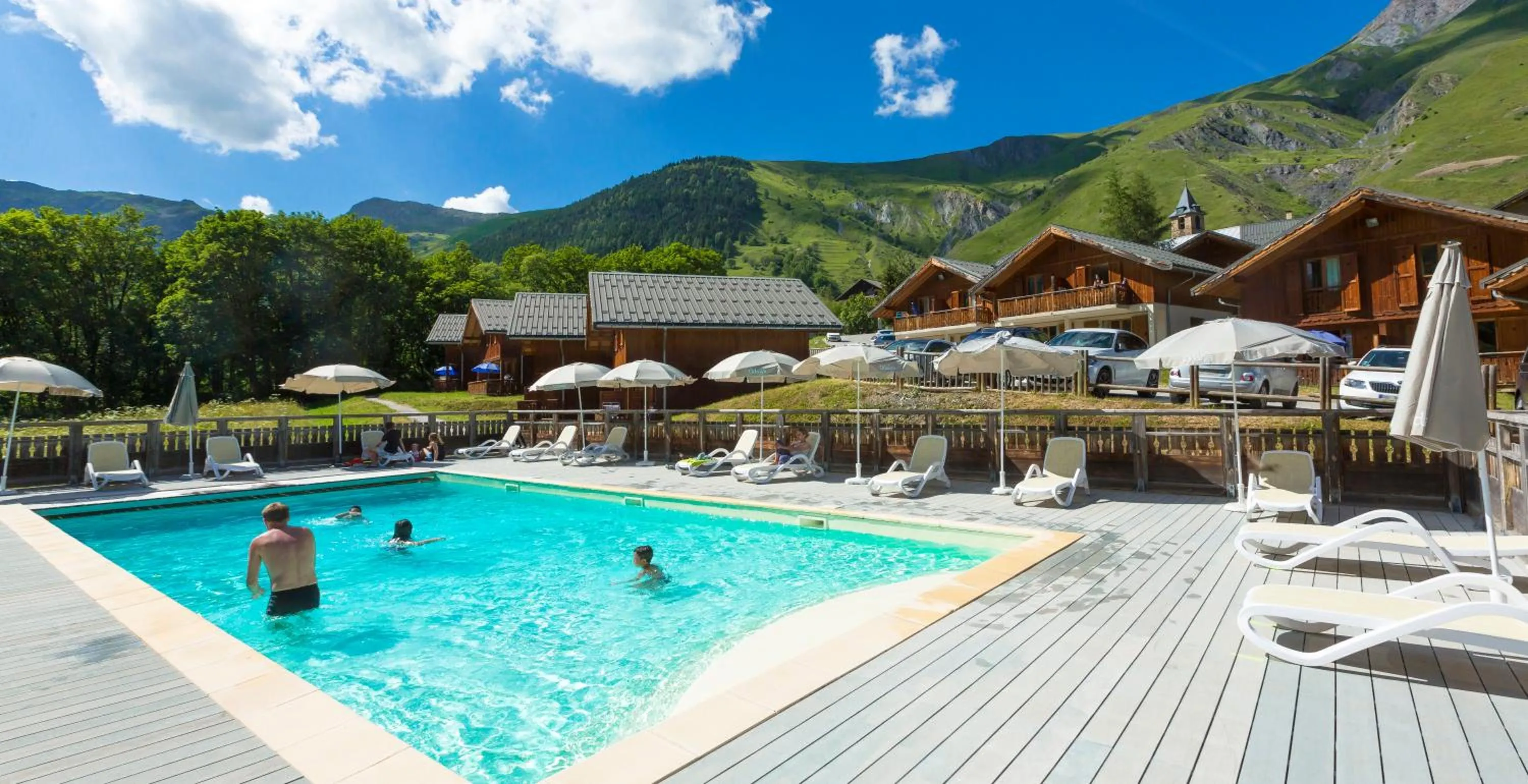 Swimming pool in Résidence Odalys Les Chalets de l'Arvan II
