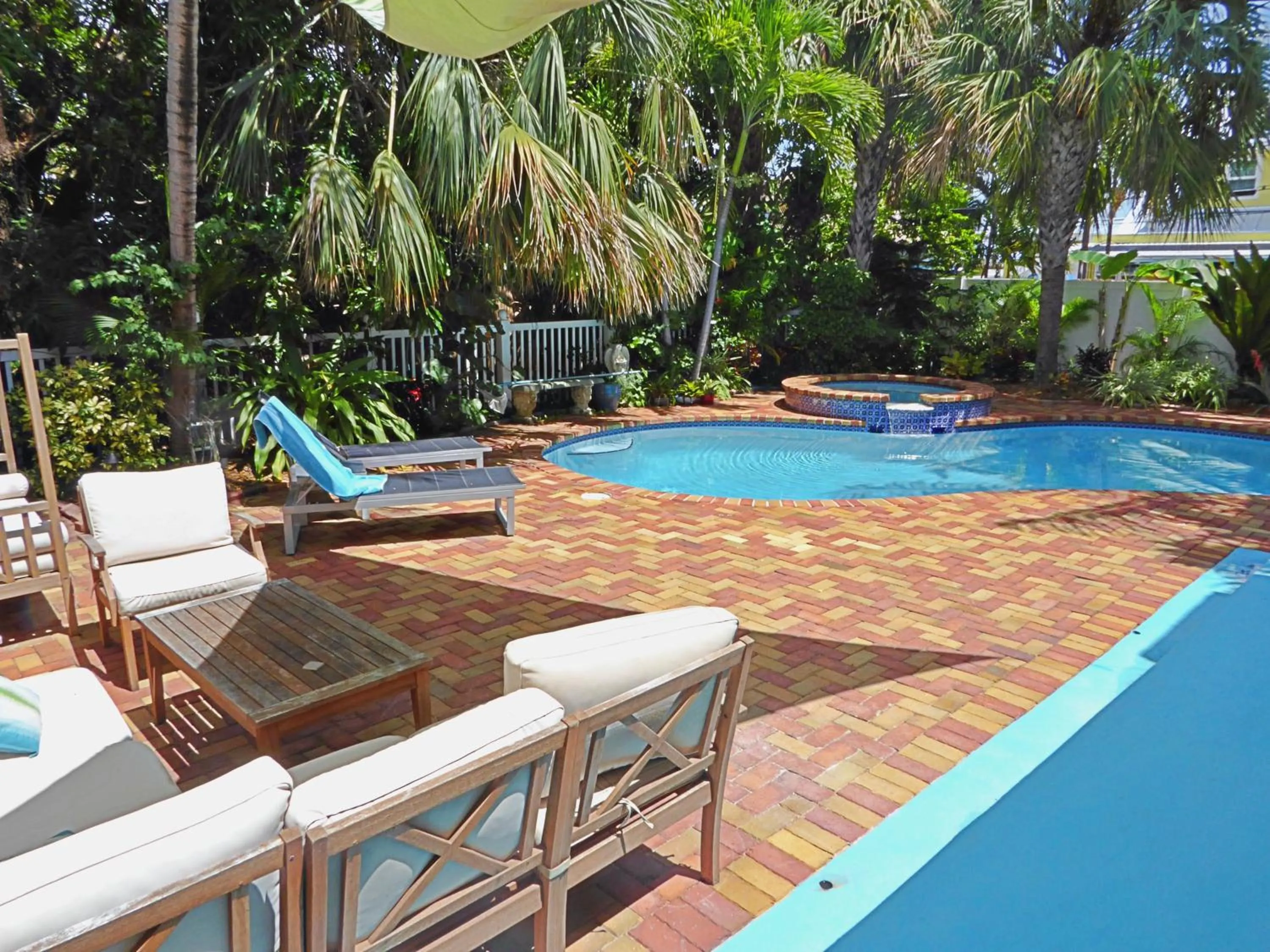 Patio in Magical villa -Private pool-spa & garden