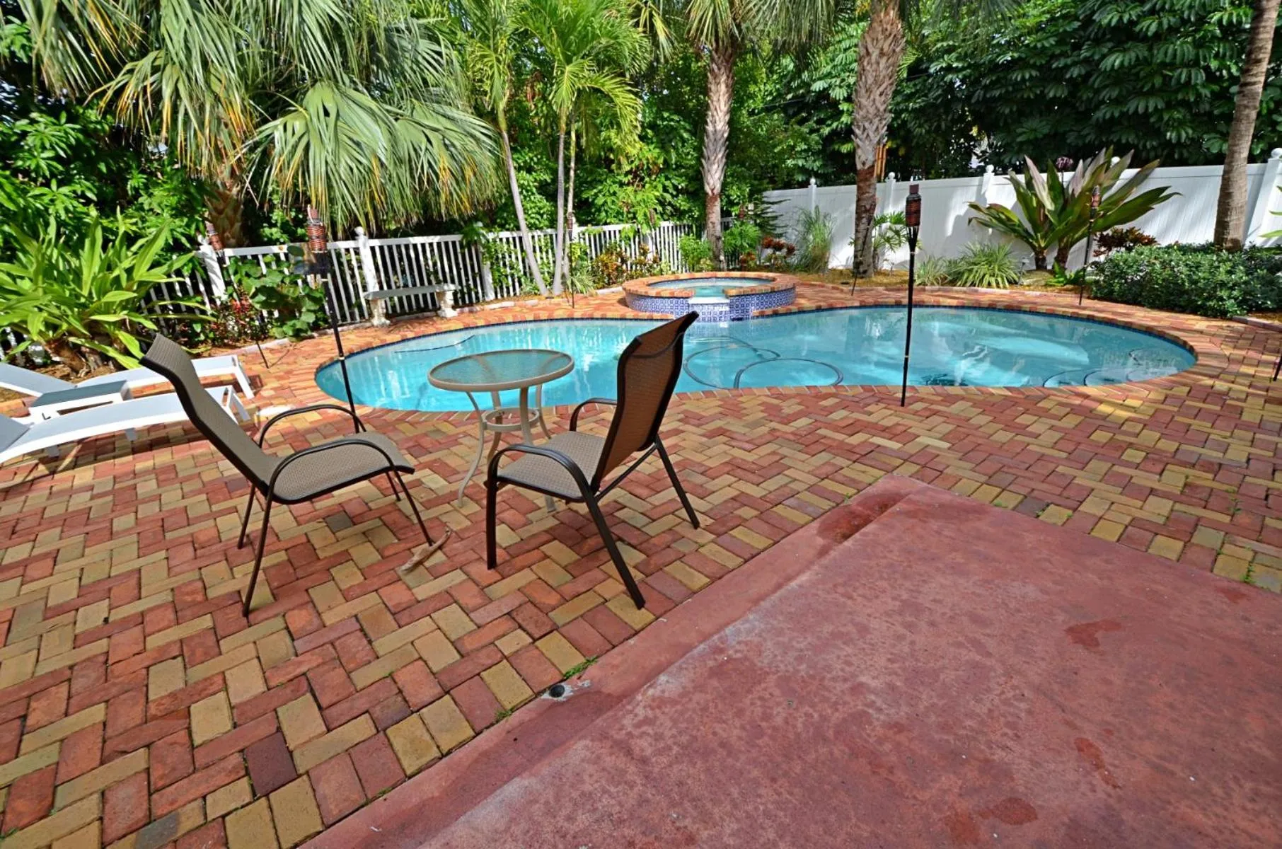 Patio in Magical villa -Private pool-spa & garden