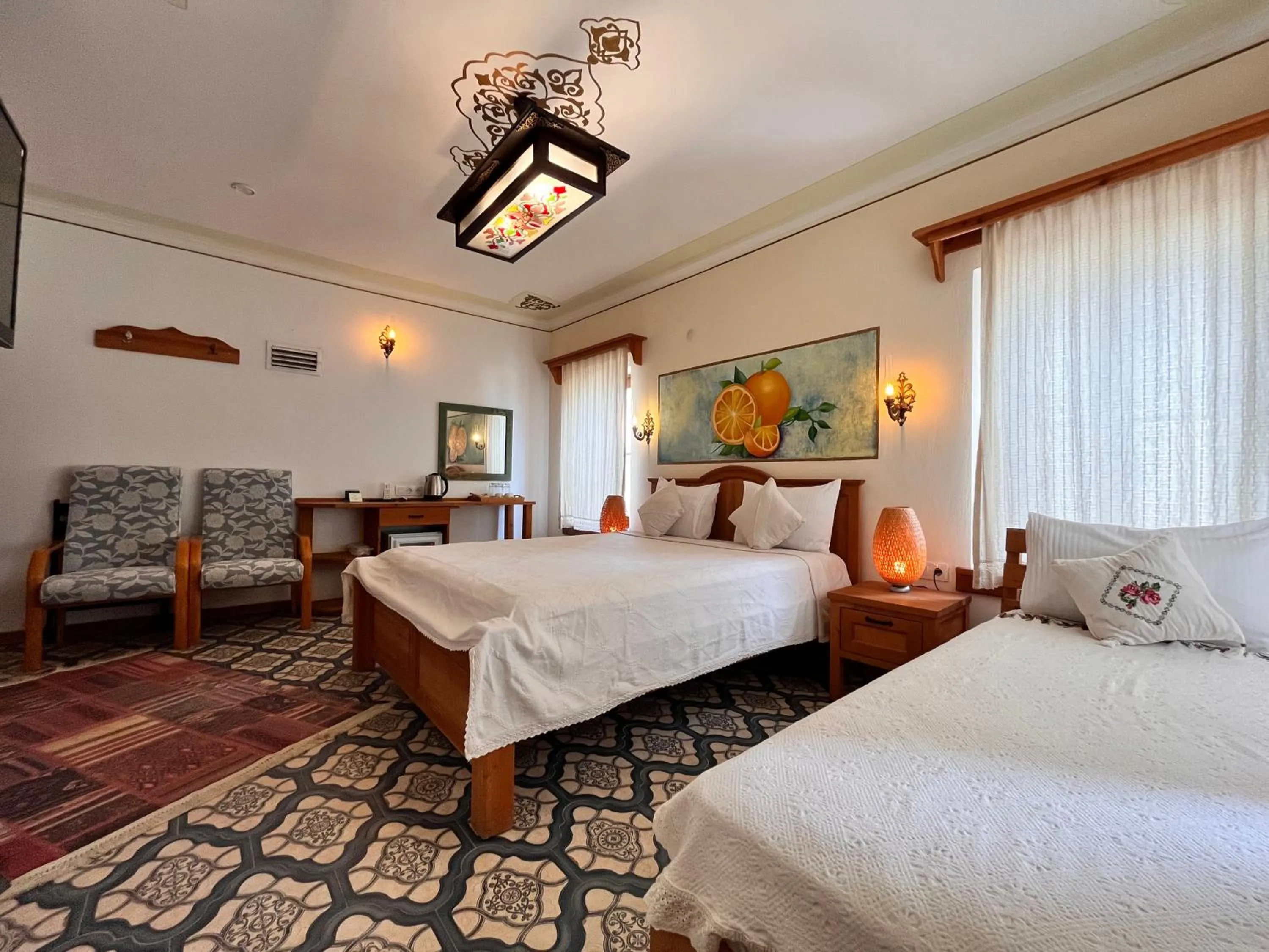 Bed in Eski Datça Otel