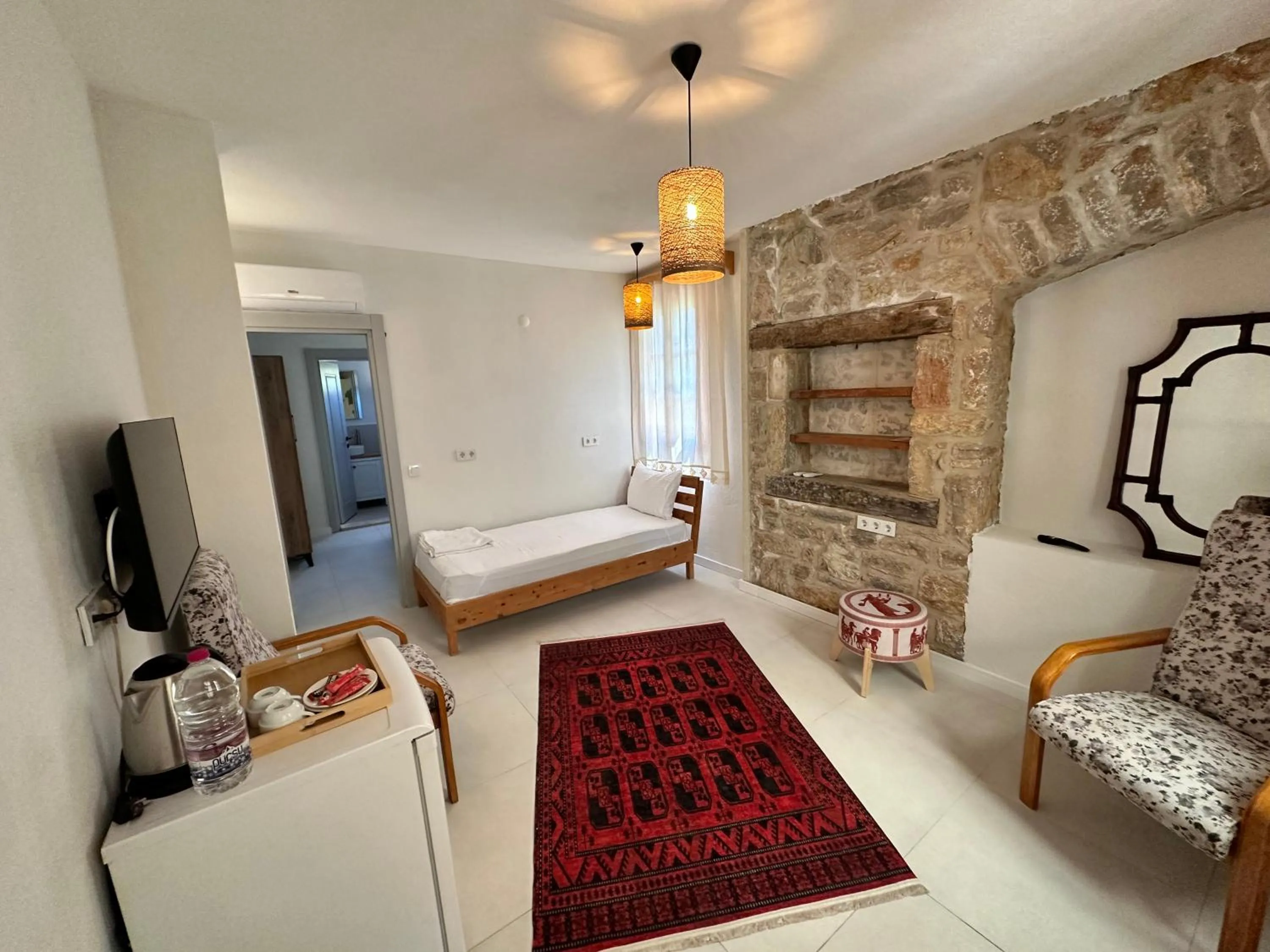 Bed in Eski Datça Otel