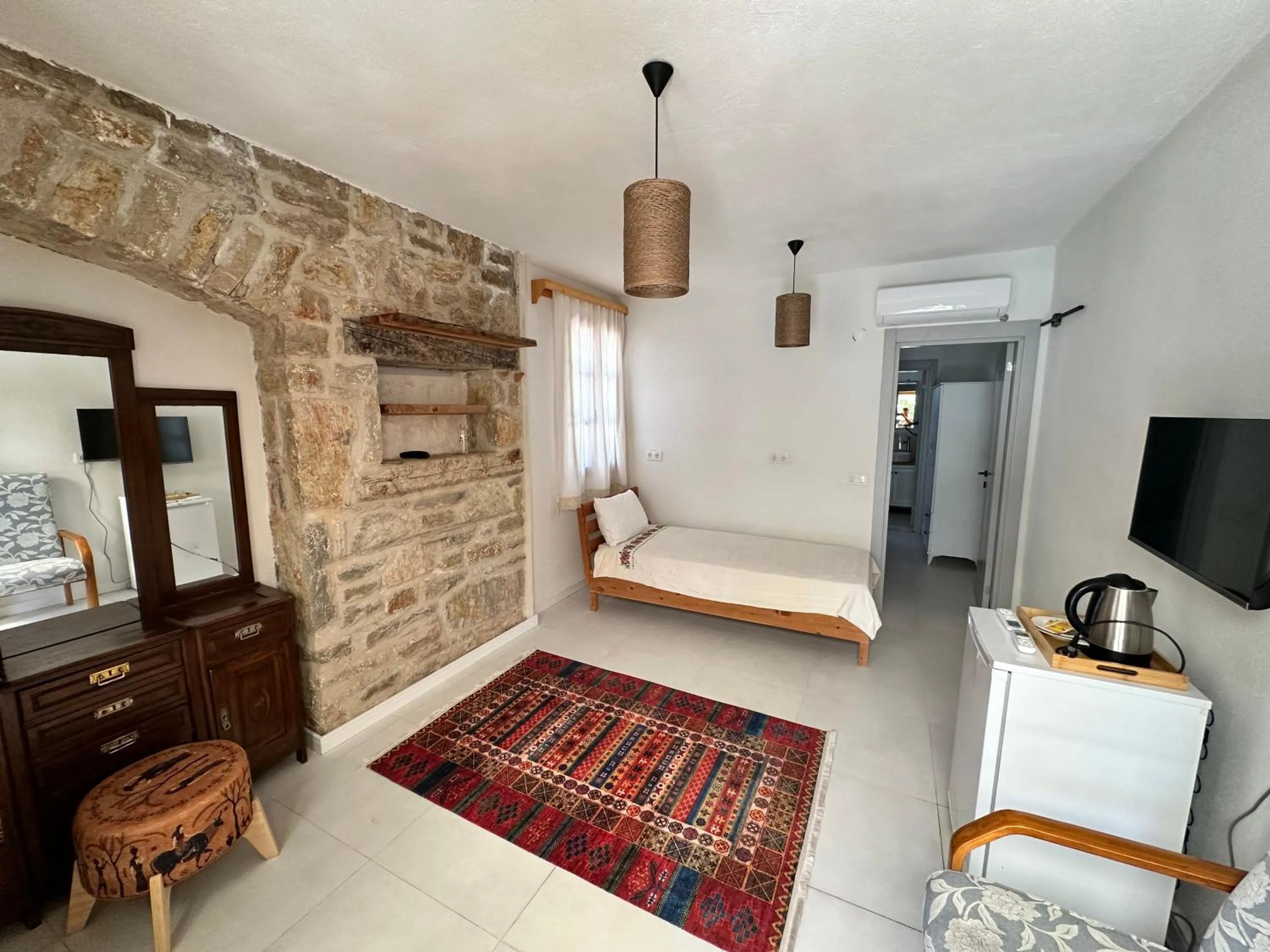 Bed in Eski Datça Otel