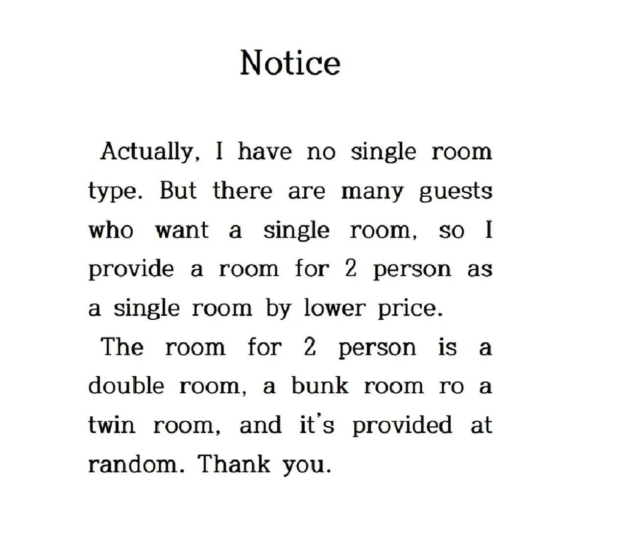 Photo of the whole room in O'guest in Haeundae