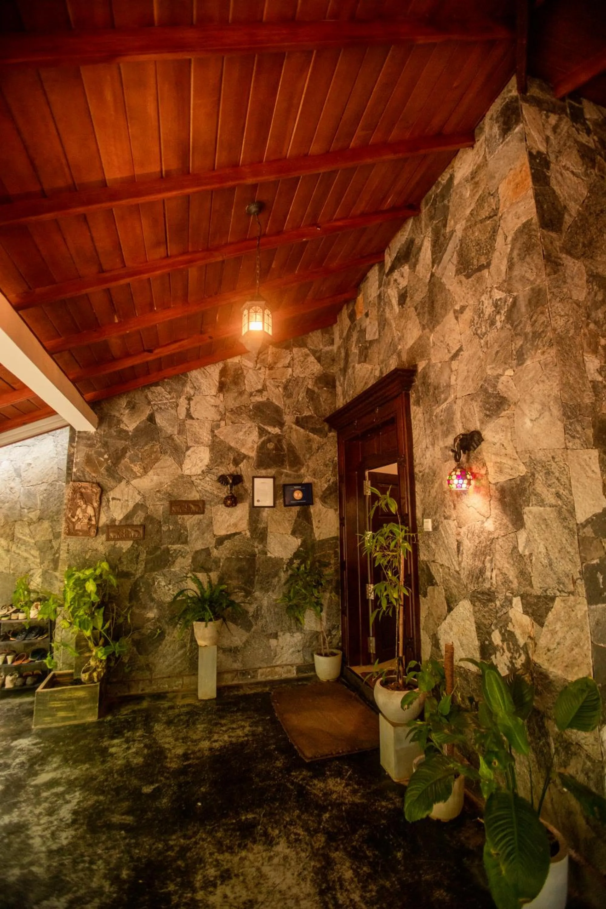 Facade/entrance in Evergreen Hotel Dambulla