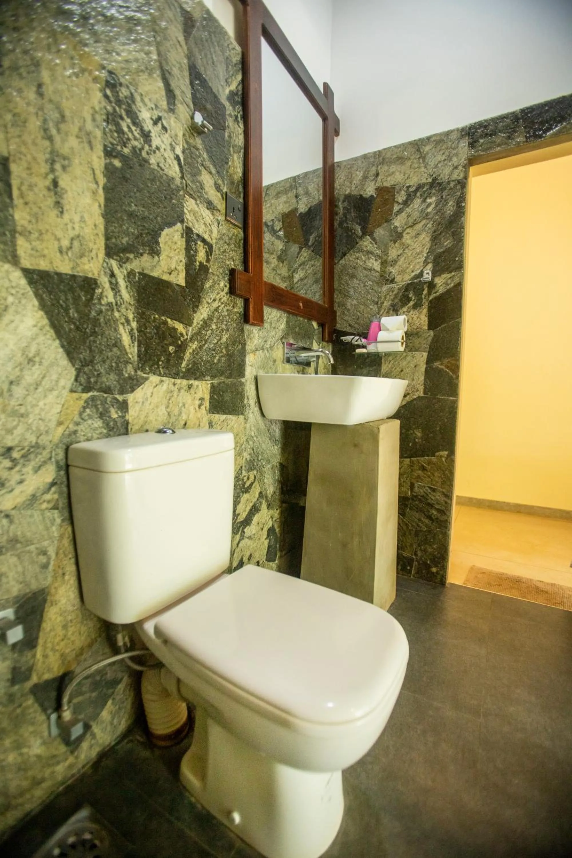 Toilet in Evergreen Hotel Dambulla