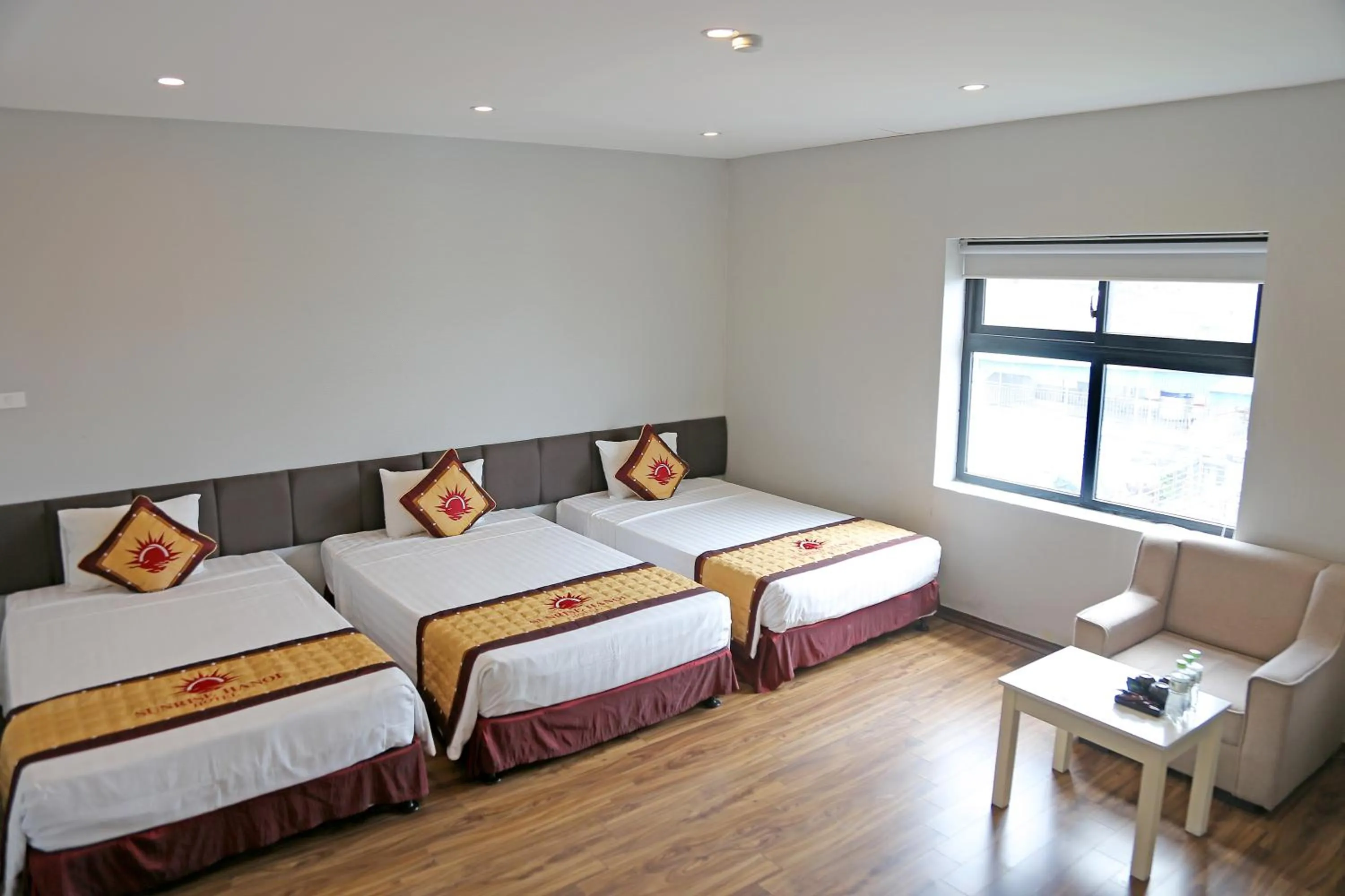 Bed in Sunrise Hanoi Hotel