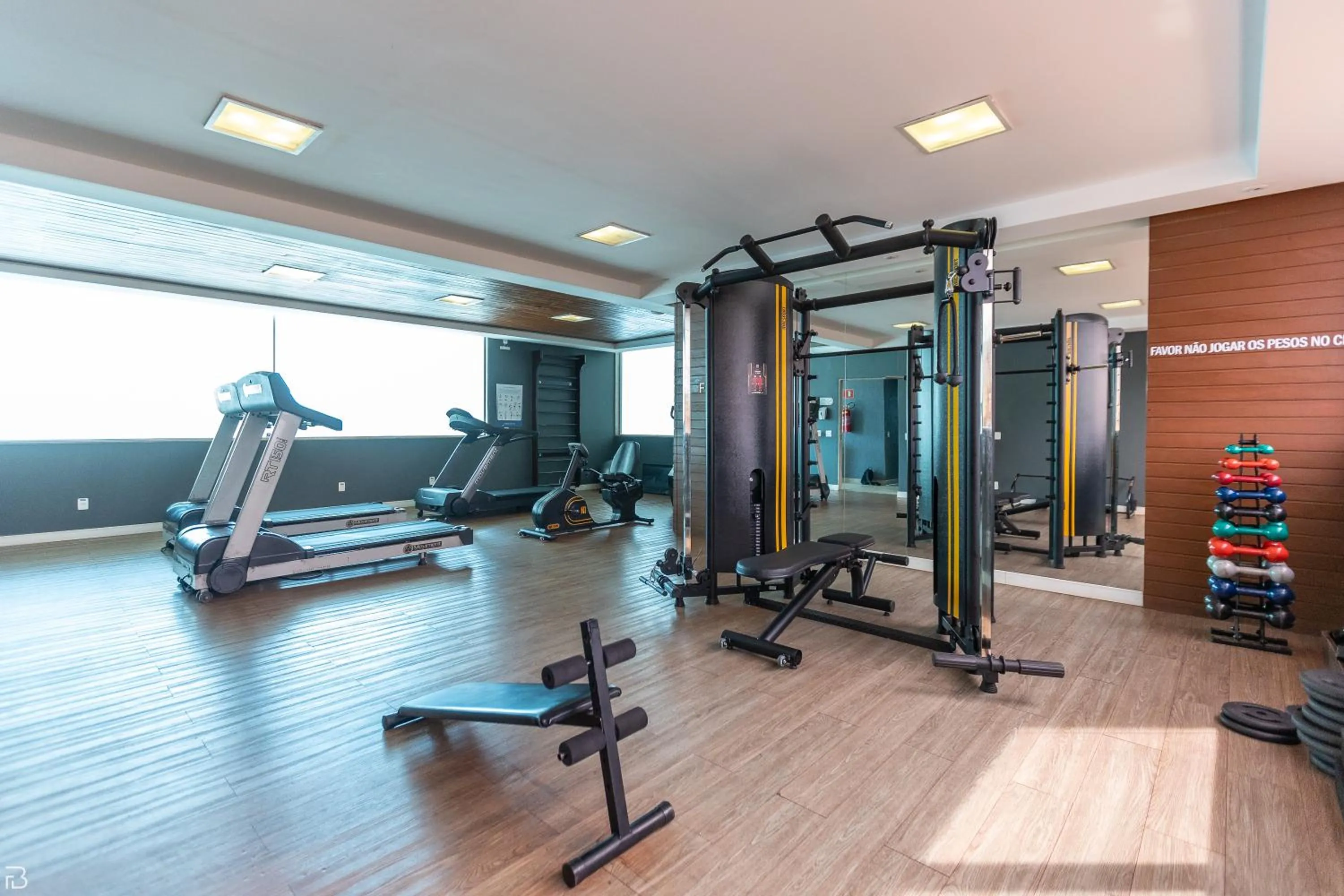 Fitness centre/facilities in Nobile Suítes Uberlândia