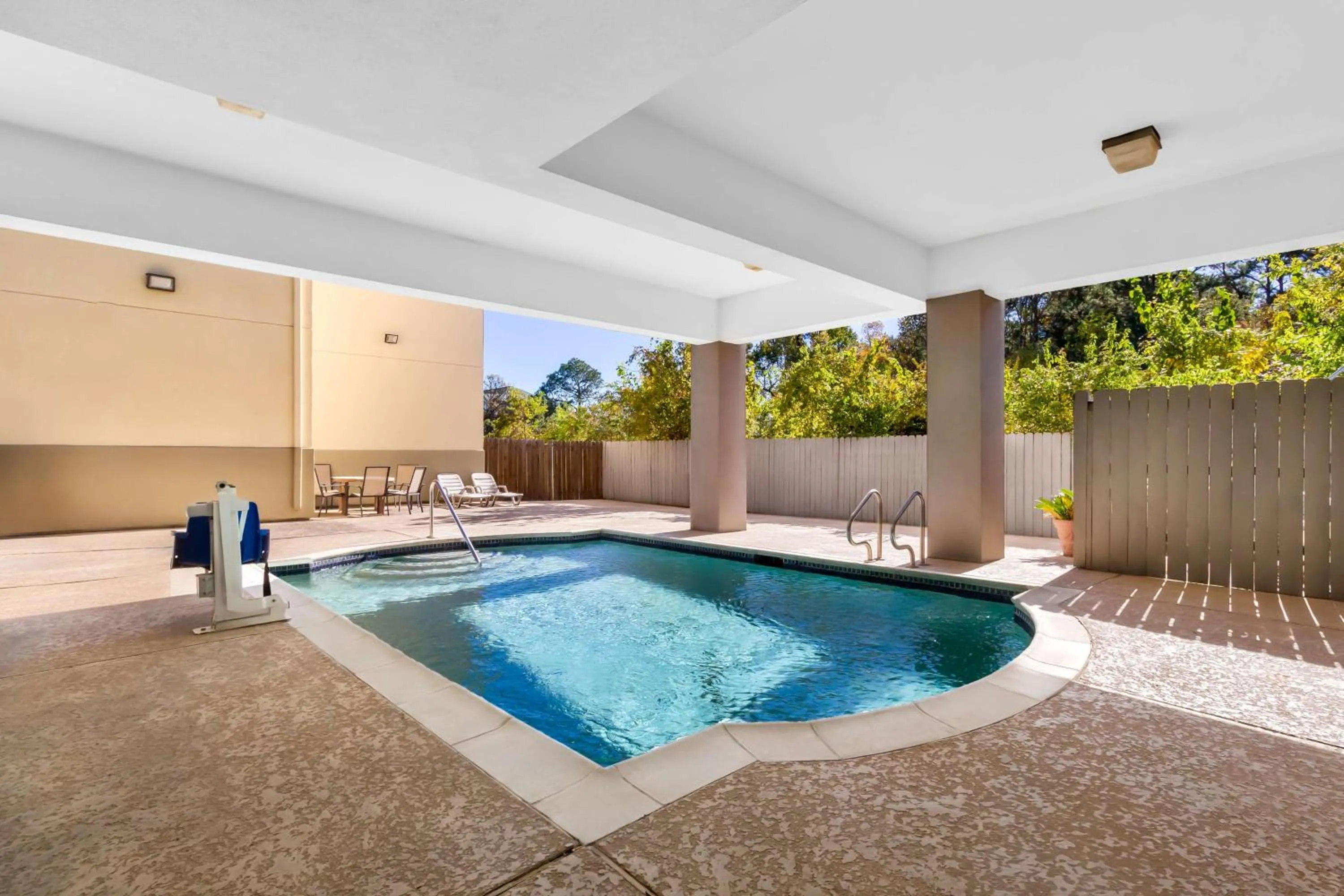Pool view in Sonesta Essential IAH Airport JFK Boulevard - Newly Renovated