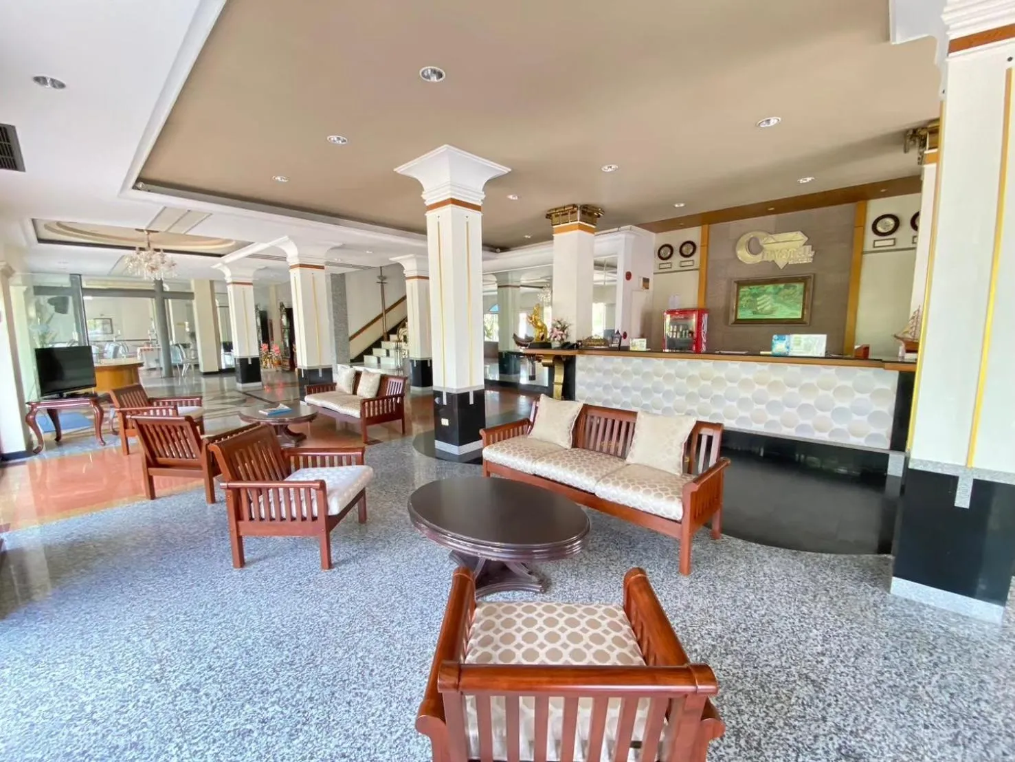 Seating area in Crystal Hotel Krabi