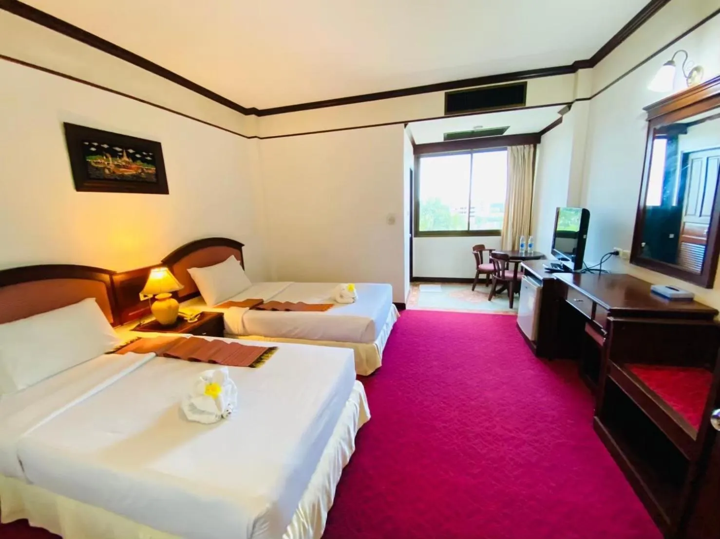 Bed in Crystal Hotel Krabi