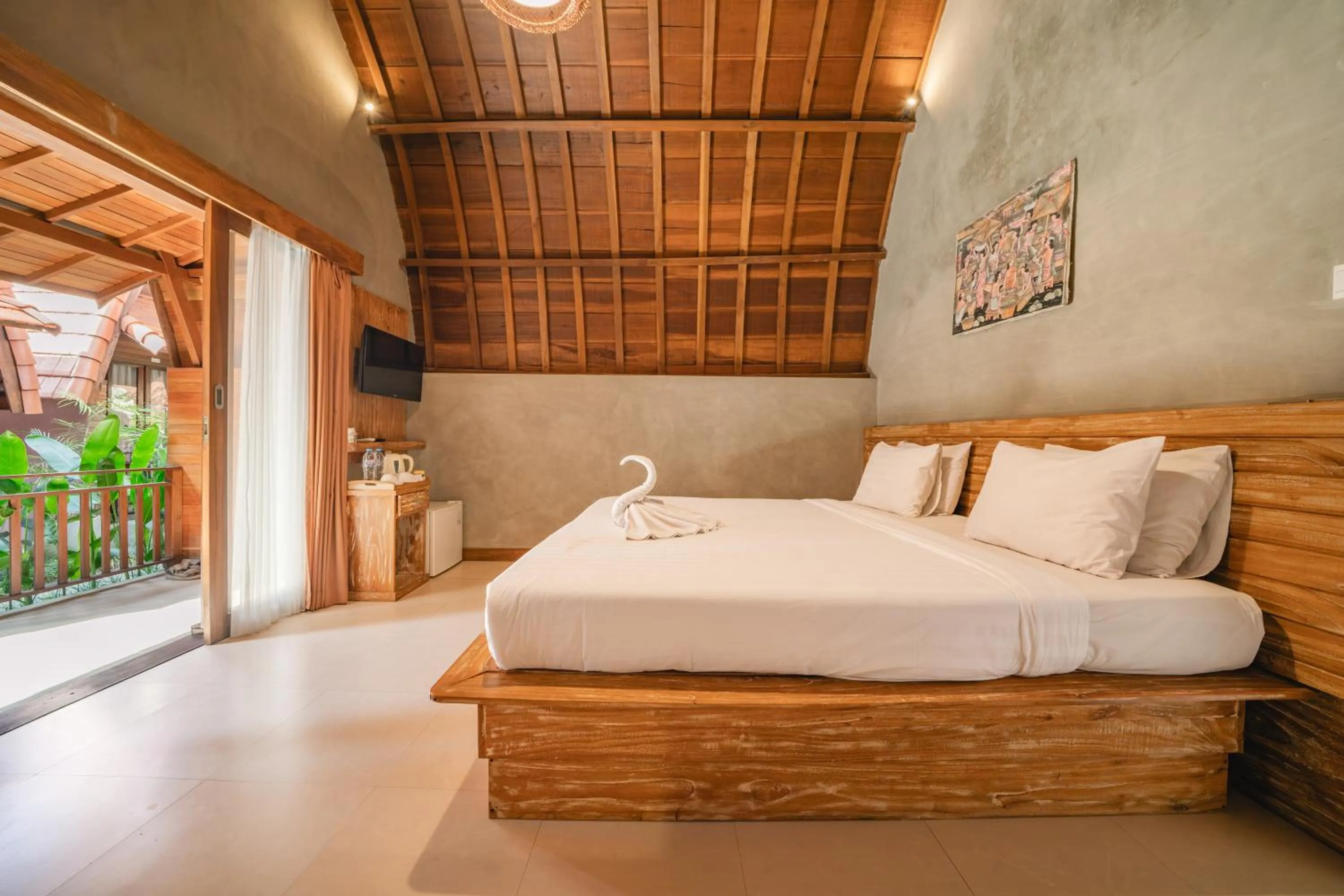 Bed in Uma Mani Villa Jimbaran