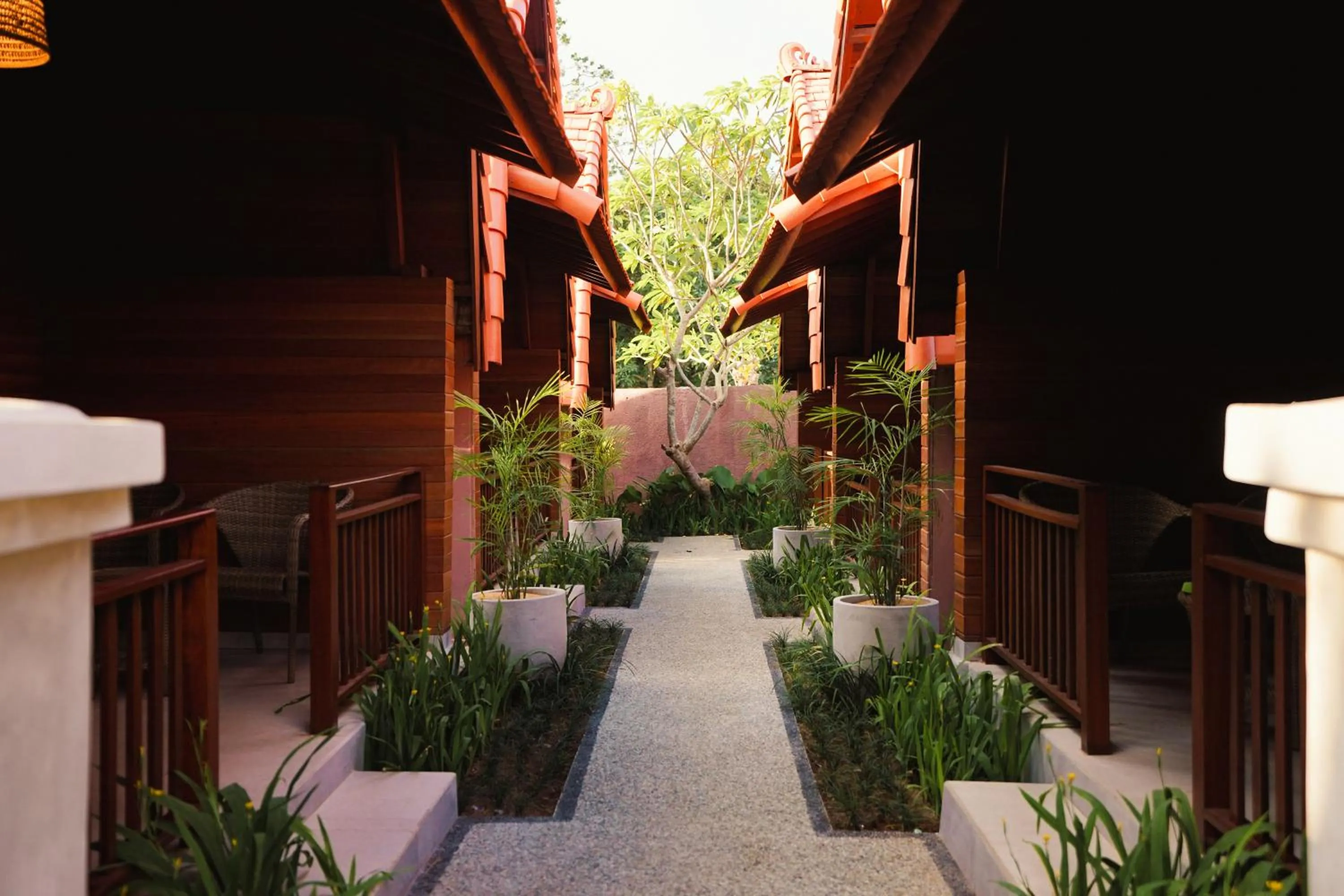 Garden view in Uma Mani Villa Jimbaran